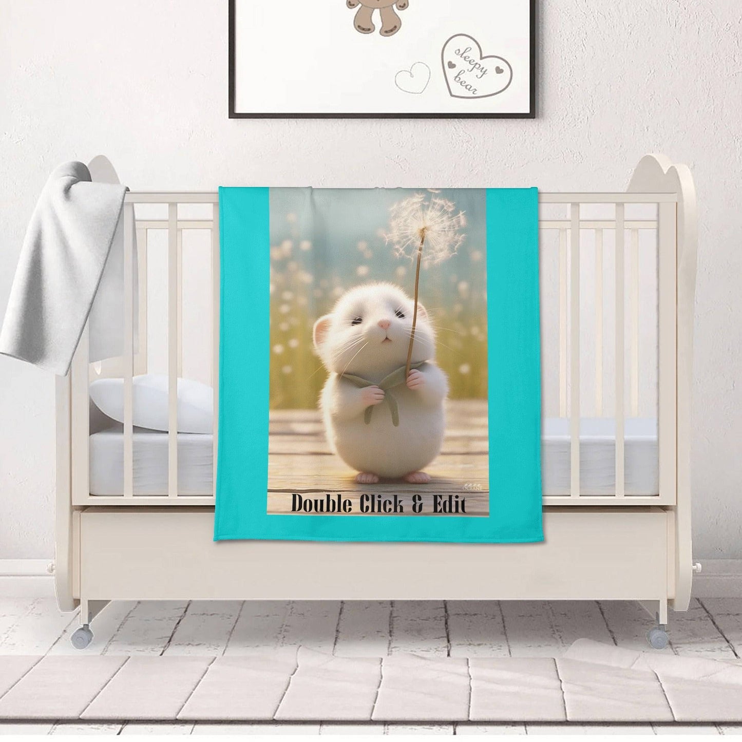 Baby & Kids Blanket Make a Wish Animal Pal Personalized Warm & Adorable baby & kids blanket - OCEANE