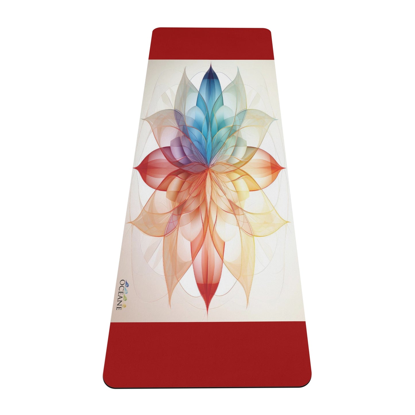 Flower of Life Yoga Mat Color Focus Mandala 4mm Rubber - OCEANE