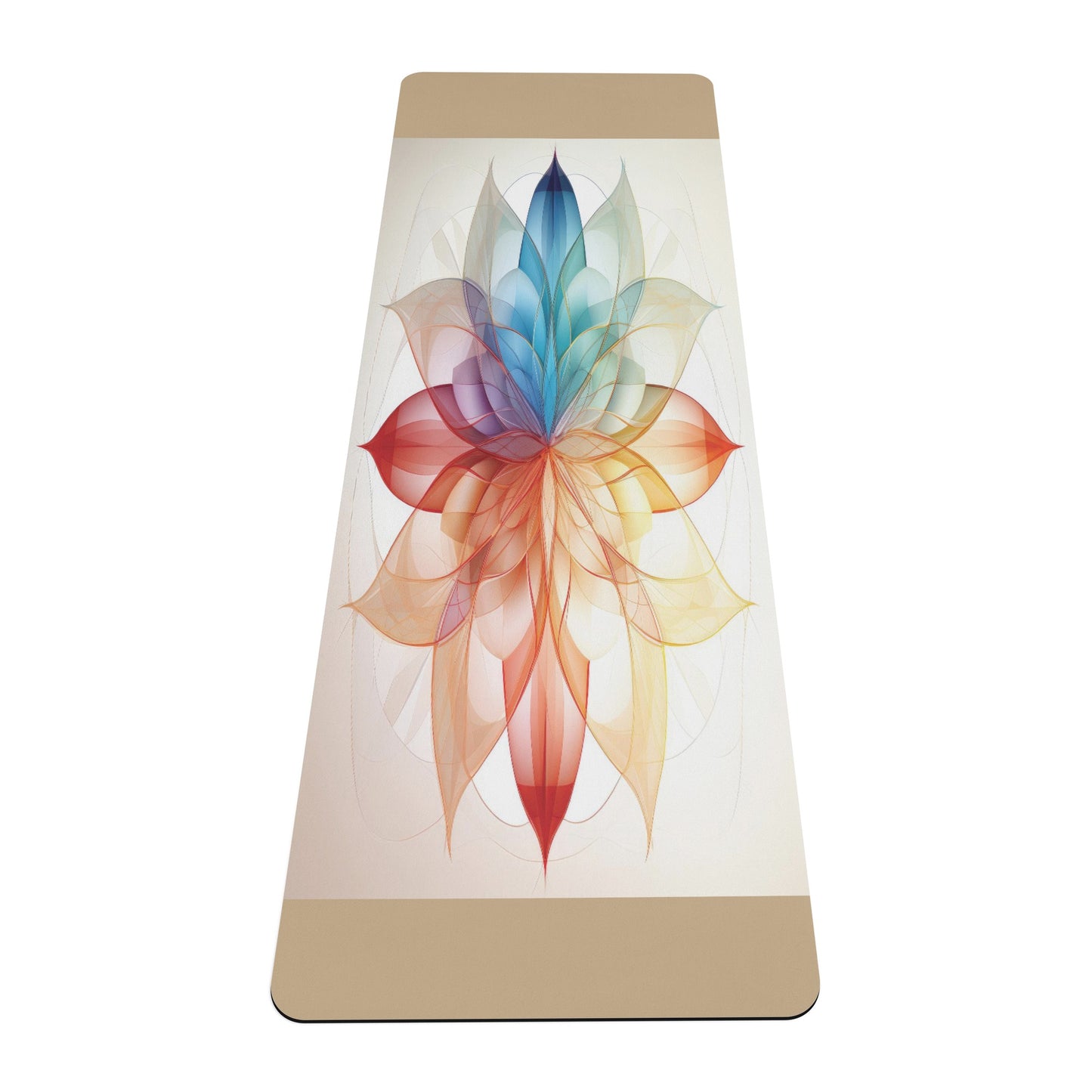 Flower of Life Yoga Mat Color Focus Mandala 4mm Rubber - OCEANE