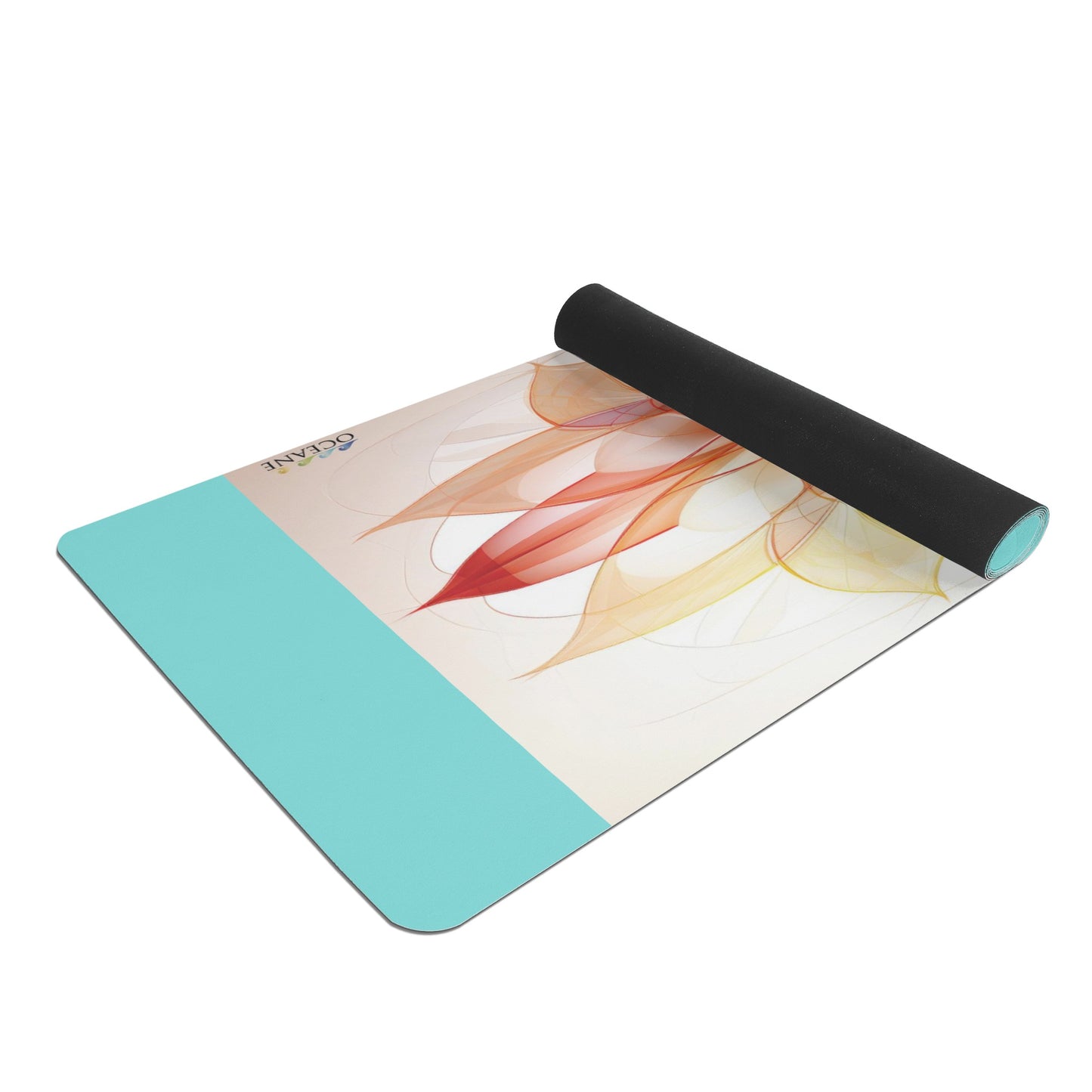 Flower of Life Yoga Mat Color Focus Mandala 4mm Rubber - OCEANE