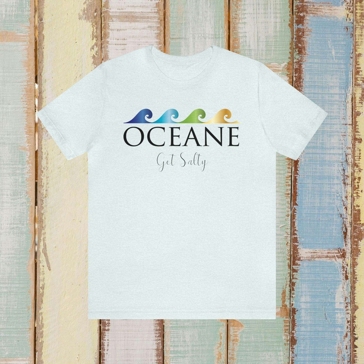 COLOR WAVE Unisex Jersey Short Sleeve Tee - OCEANE