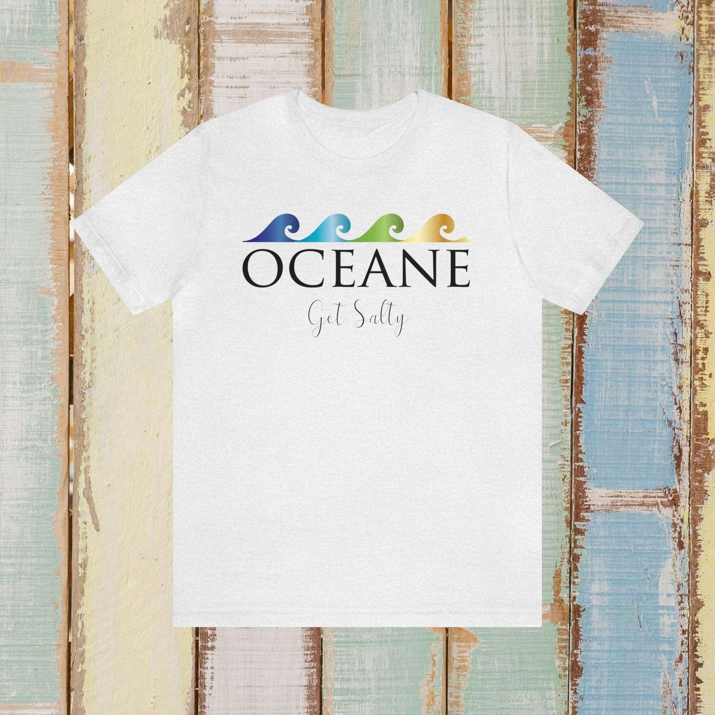 COLOR WAVE Unisex Jersey Short Sleeve Tee - OCEANE