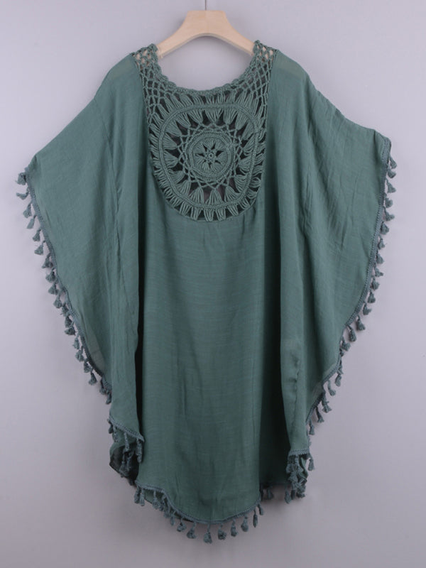 Sexy off-shoulder beach blouse cover-up ~7 colors to choose!