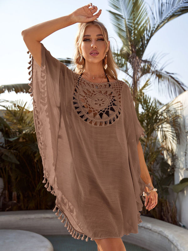 Sexy off-shoulder beach blouse cover-up ~7 colors to choose!