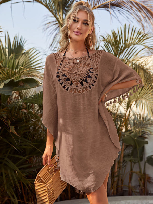 Sexy off-shoulder beach blouse cover-up ~7 colors to choose!