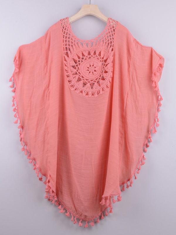 Sexy off-shoulder beach blouse cover-up ~7 colors to choose!