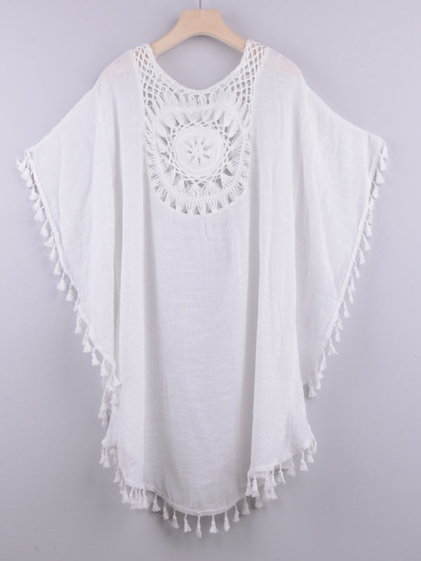 Sexy off-shoulder beach blouse cover-up ~7 colors to choose!