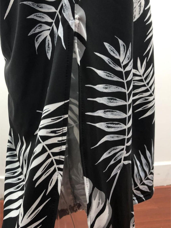 Women's Hawaiian Palm Tree Halter Top Jumpsuit~6 colors to choose! S-3xl