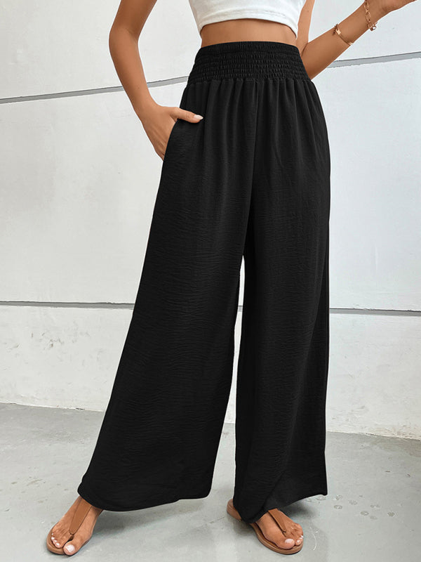 New casual solid color flared wide-leg pants~7 colors to choose!