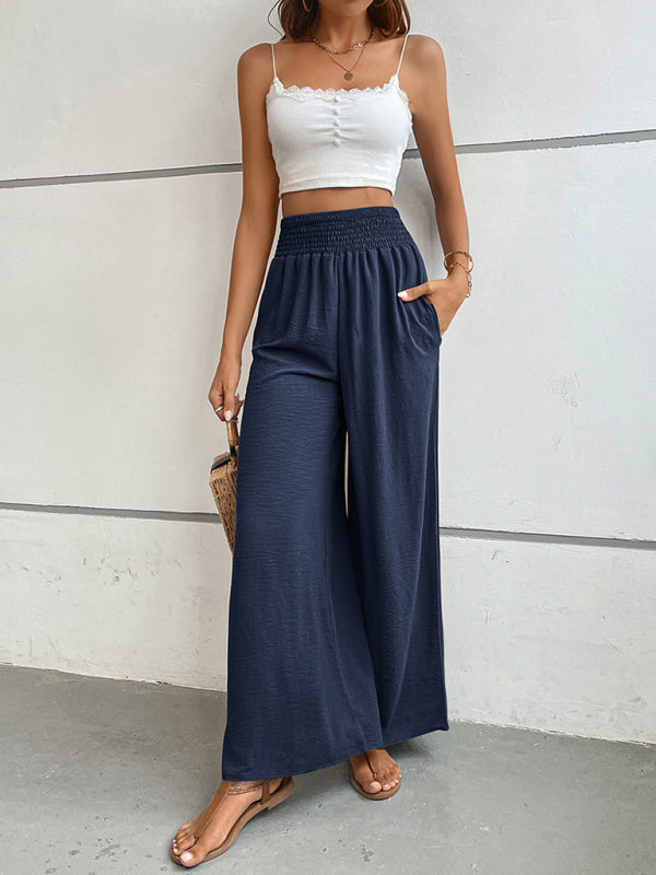 New casual solid color flared wide-leg pants~7 colors to choose!