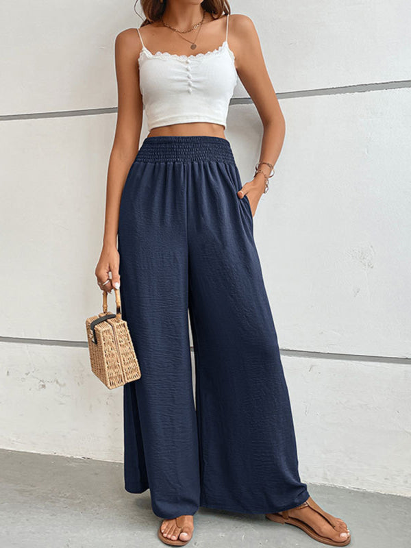 New casual solid color flared wide-leg pants~7 colors to choose!