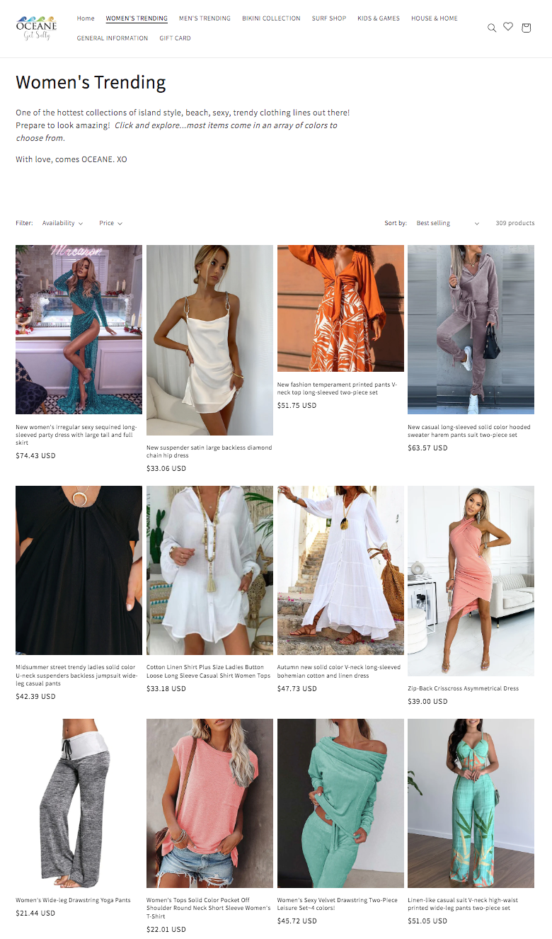 OCEANE: Embrace the Wind, Beauty, and Comfort in Your Style