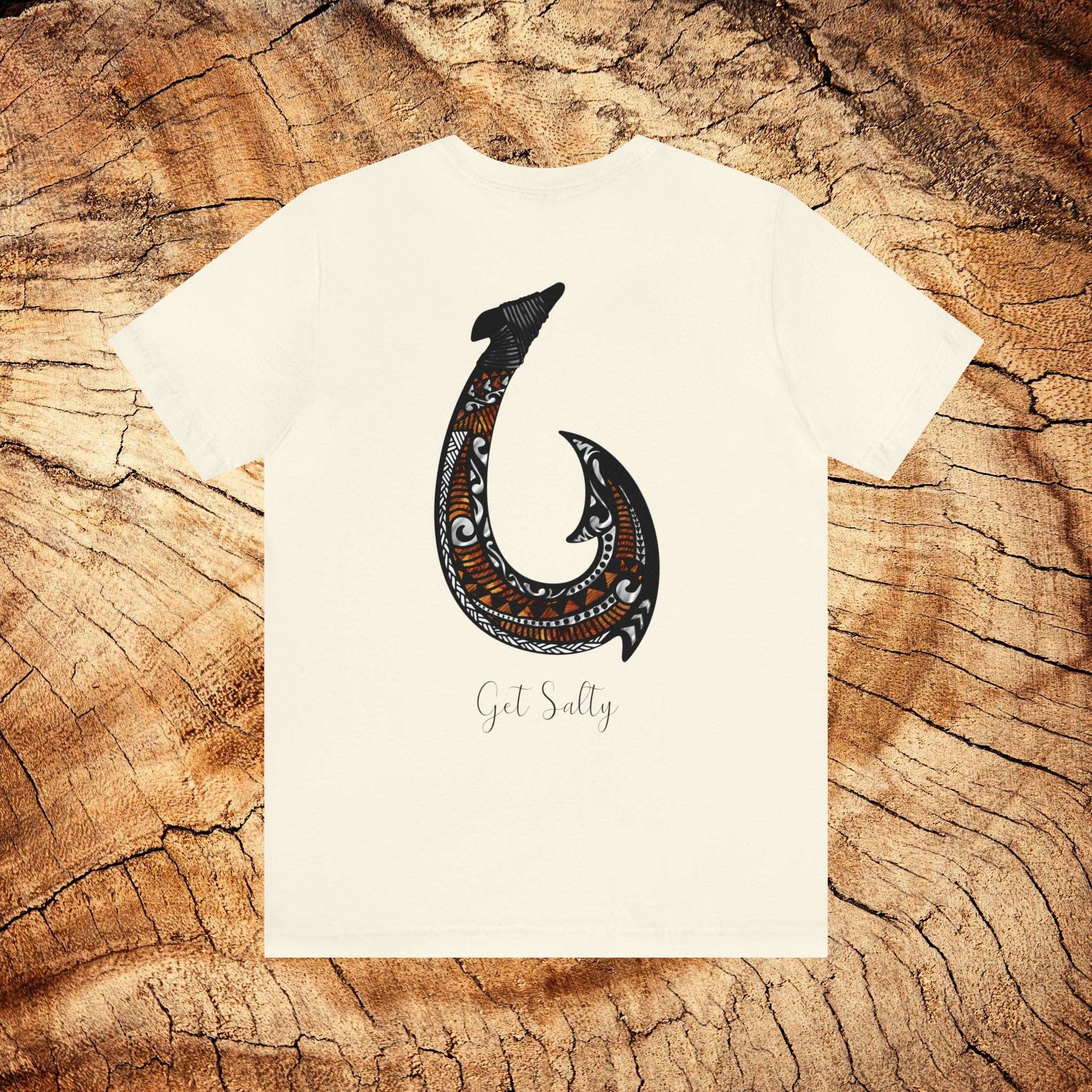 GET SALTY Living the Ocean Life KOA Fish Hook Super Soft Unisex Jersey Short Sleeve Tee - OCEANE