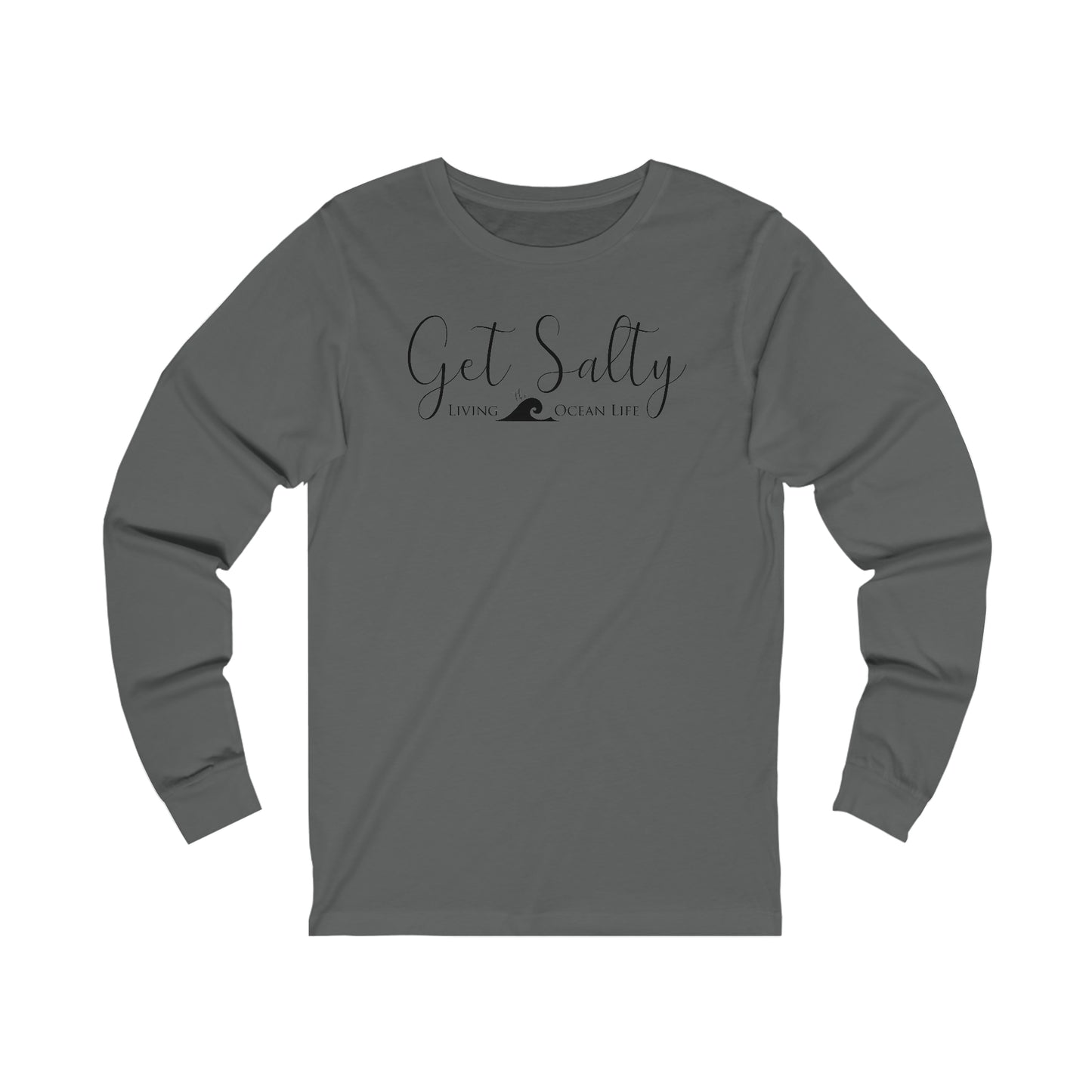 GET SALTY Living the Ocean Life KOA Fish Hook Super Soft Jersey Long Sleeve Tee - OCEANE