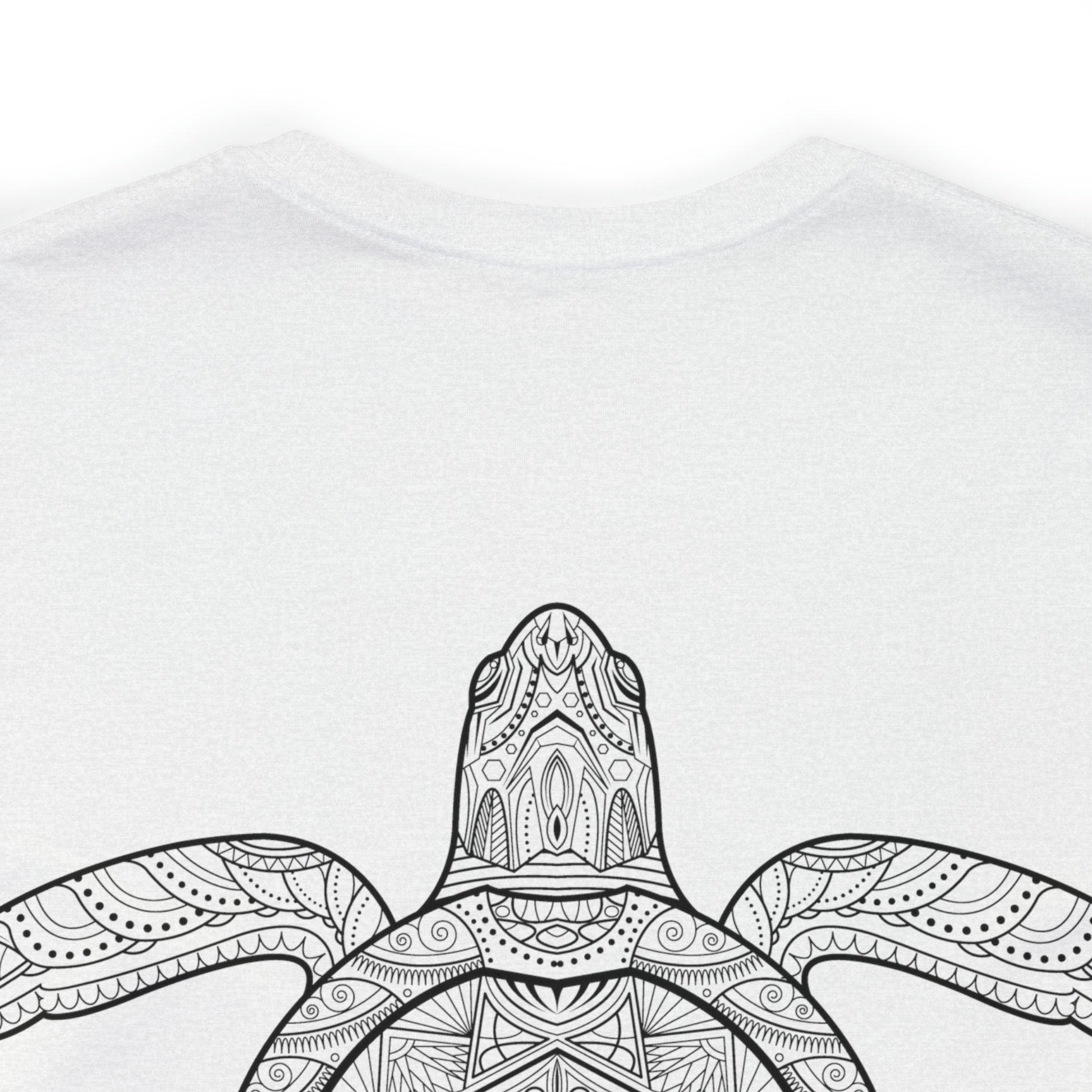 GET SALTY Living the Ocean Life, Turtle print -black- on Super Soft Jersey Short Sleeve Tee - OCEANE