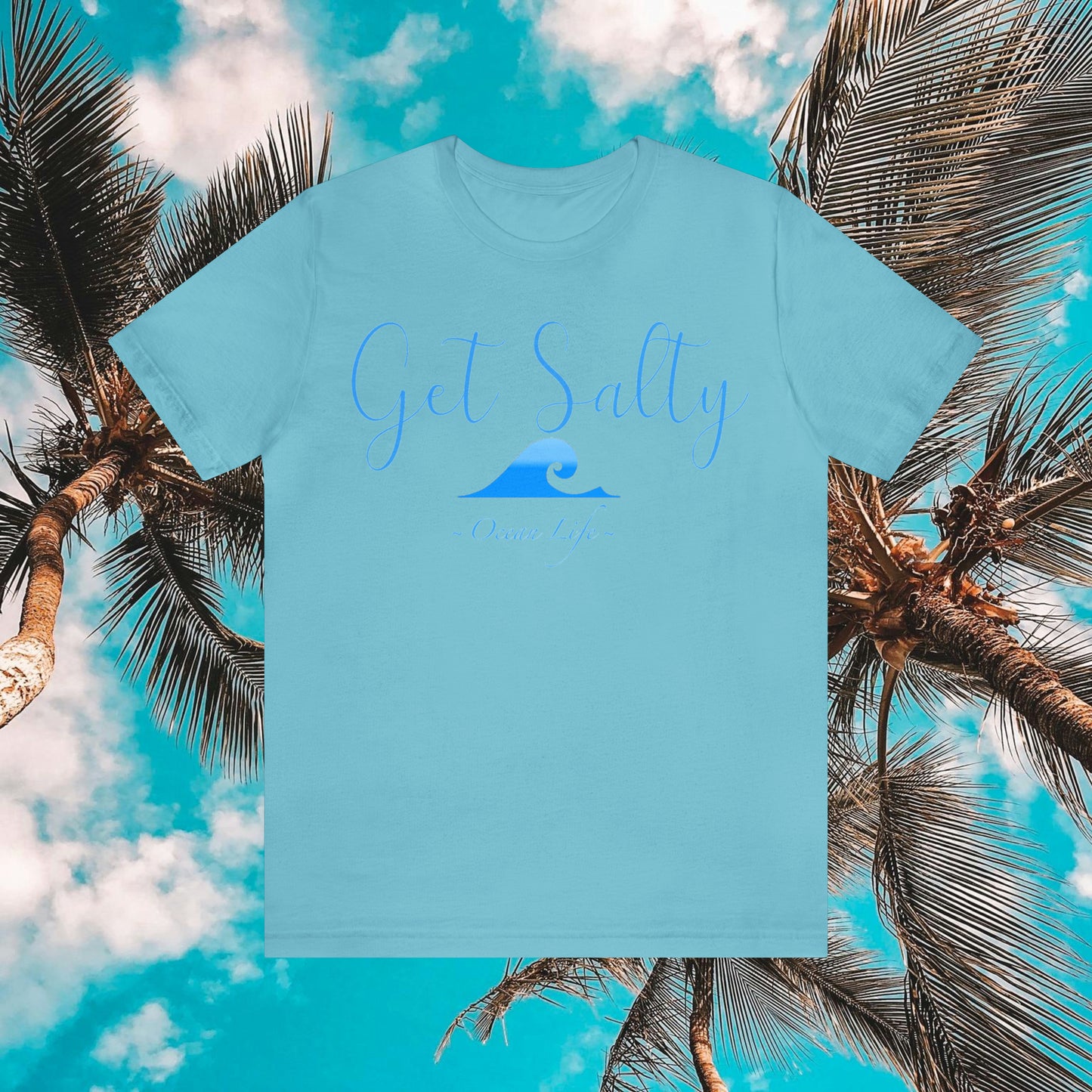 GET SALTY Ocean Life Turtle Jersey Short Sleeve Tee - OCEANE