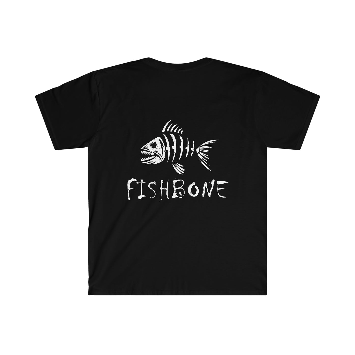 FISH BONE Men's Soft style Black T-Shirt - OCEANE