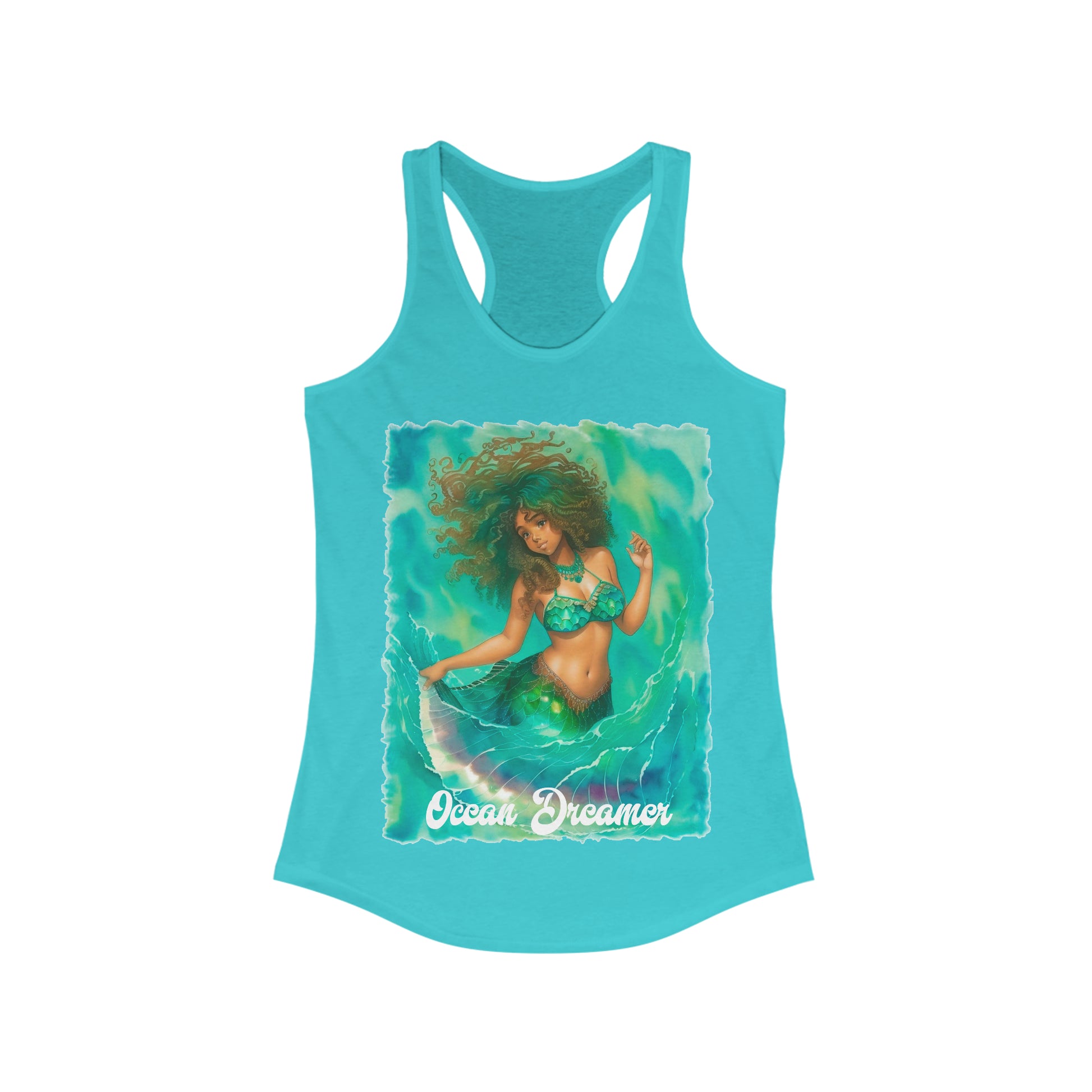 OCEAN DREAMER Mermaid Tropical Beach Women's Ideal Tank - OCEANE