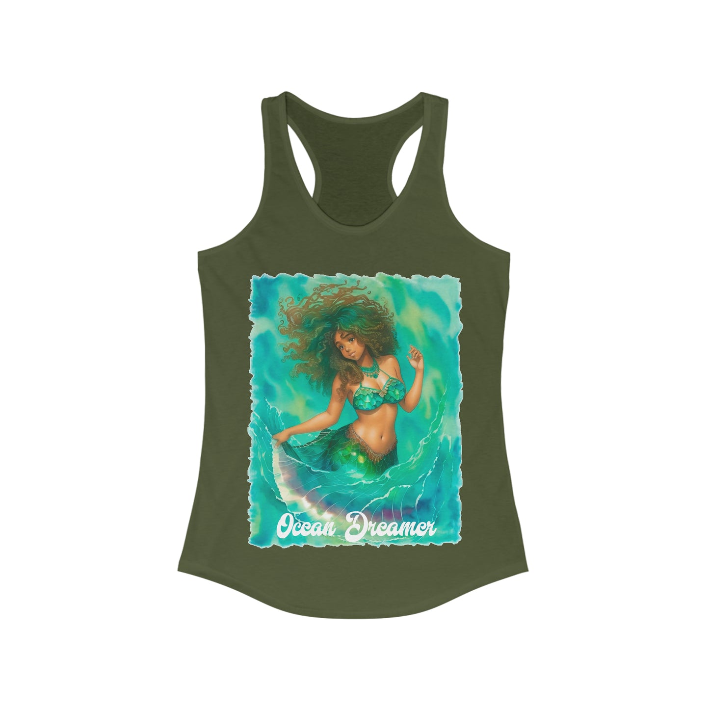 OCEAN DREAMER Mermaid Tropical Beach Women's Ideal Tank - OCEANE