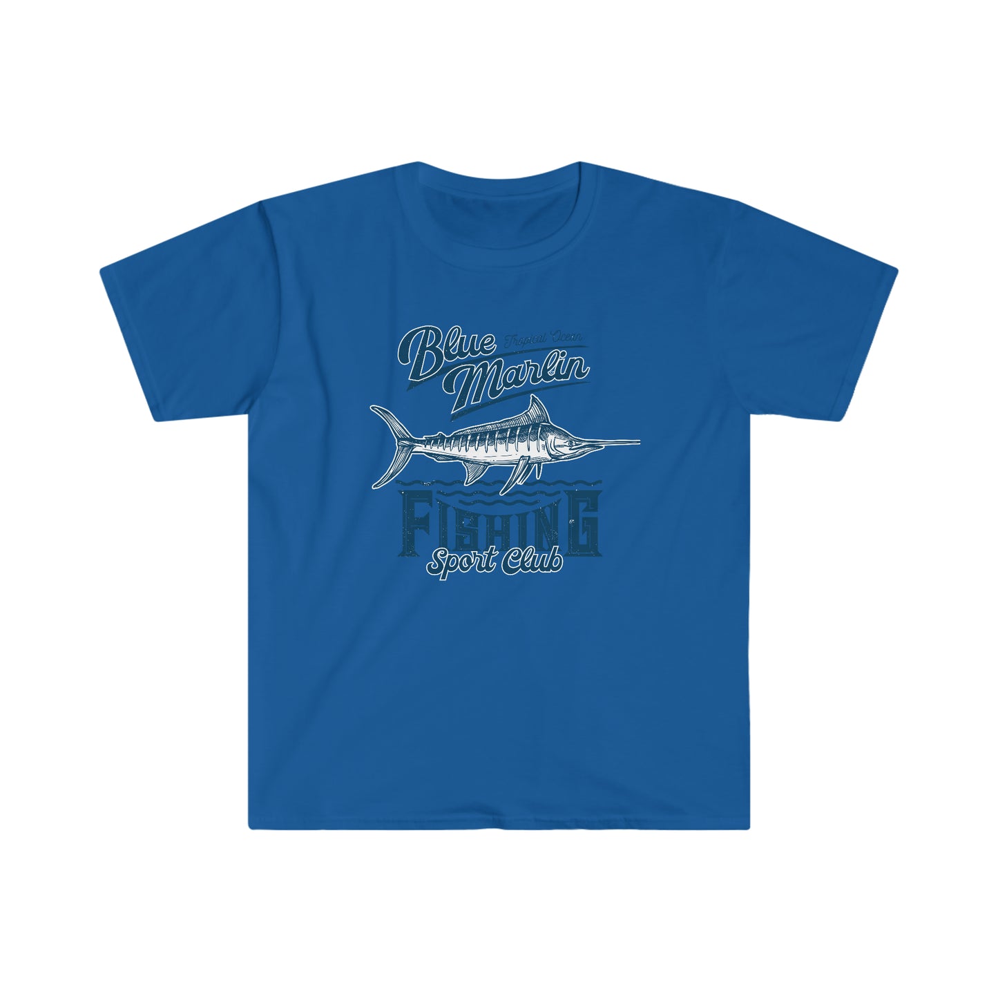 BLUE MARLIN TROPICAL FISHING SPORT Men's Softstyle T-Shirt - OCEANE