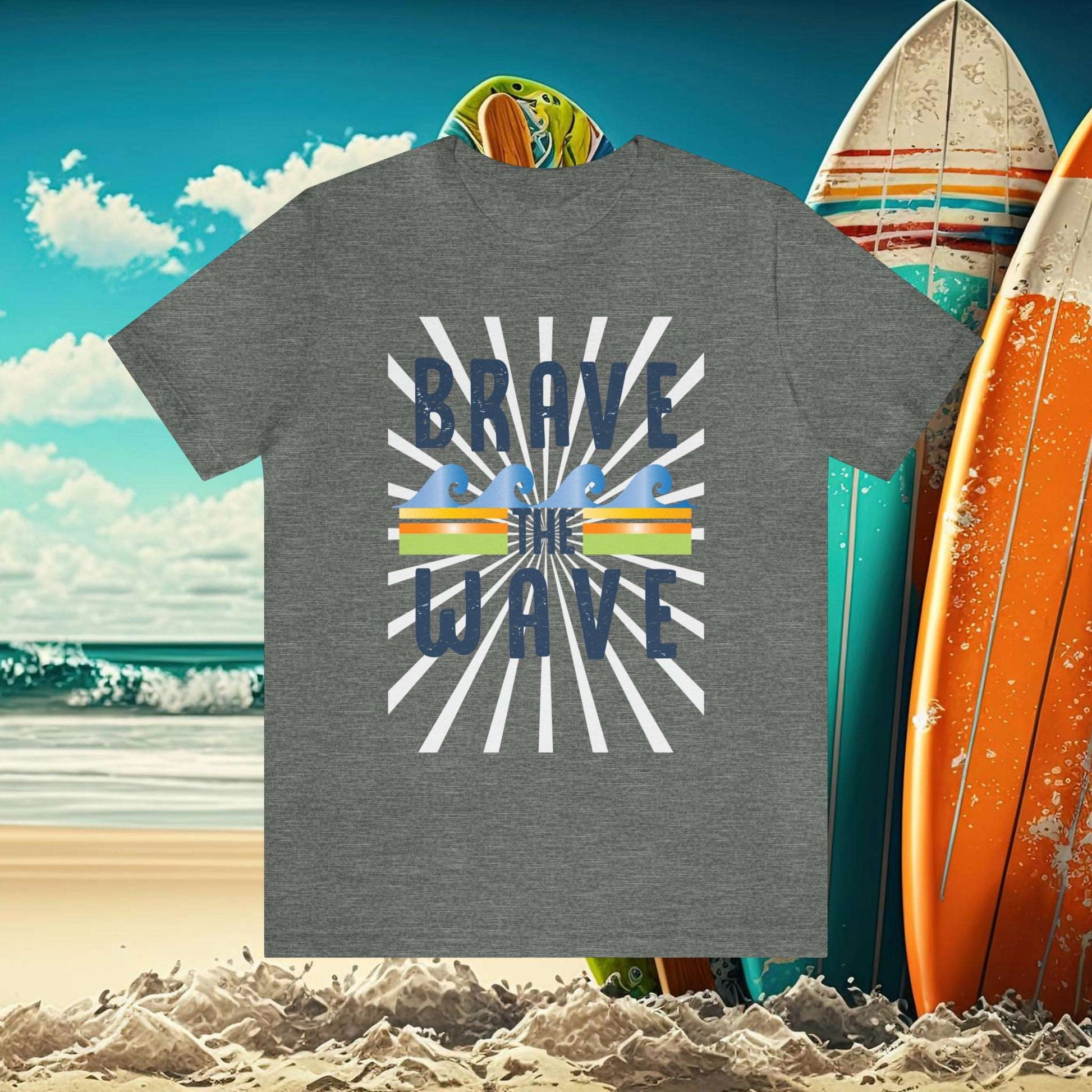 BRAVE THE WAVE Jersey Short Sleeve Tee - OCEANE