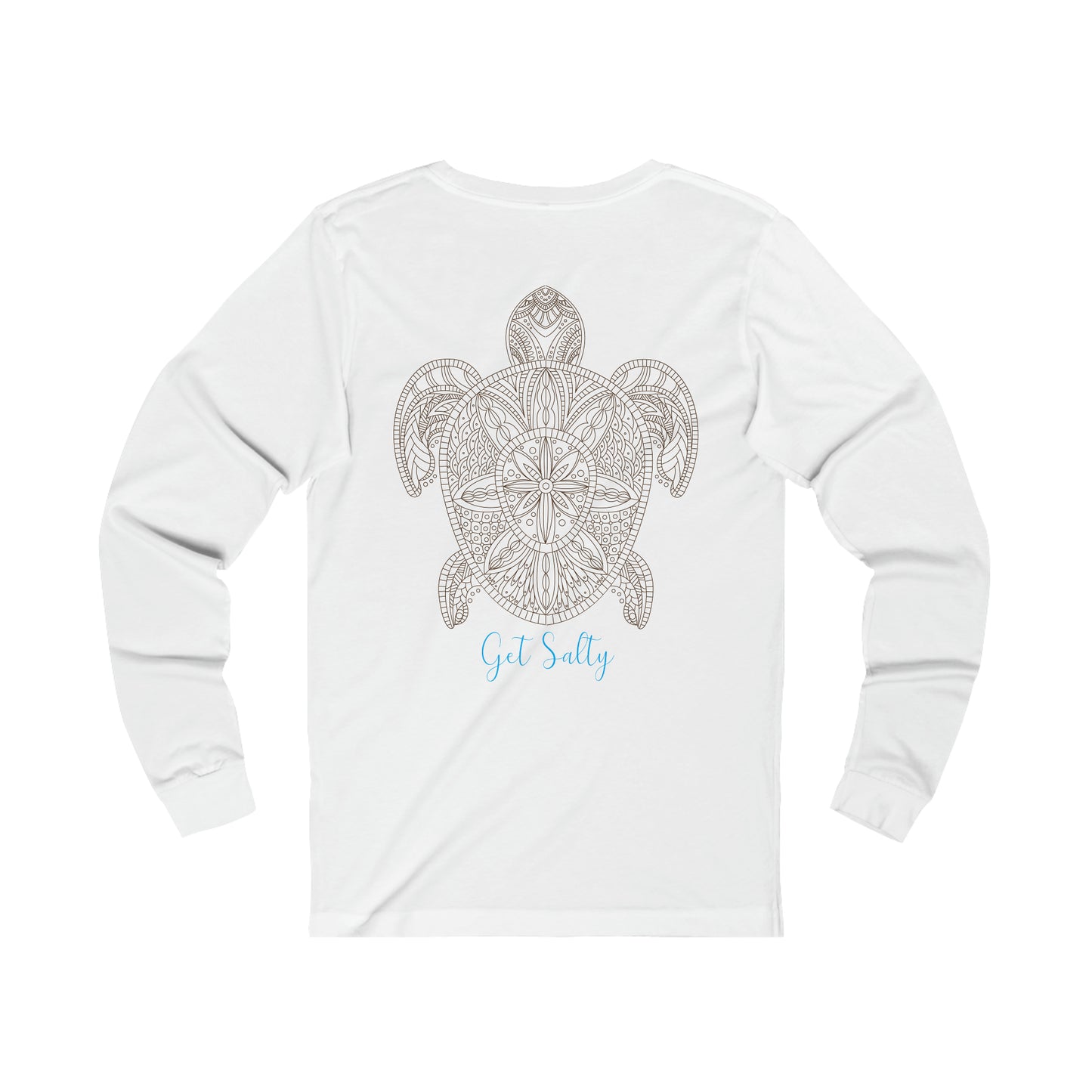 GET SALTY Ocean Life Turtle  -Super Soft - Jersey Long Sleeve Tee - OCEANE