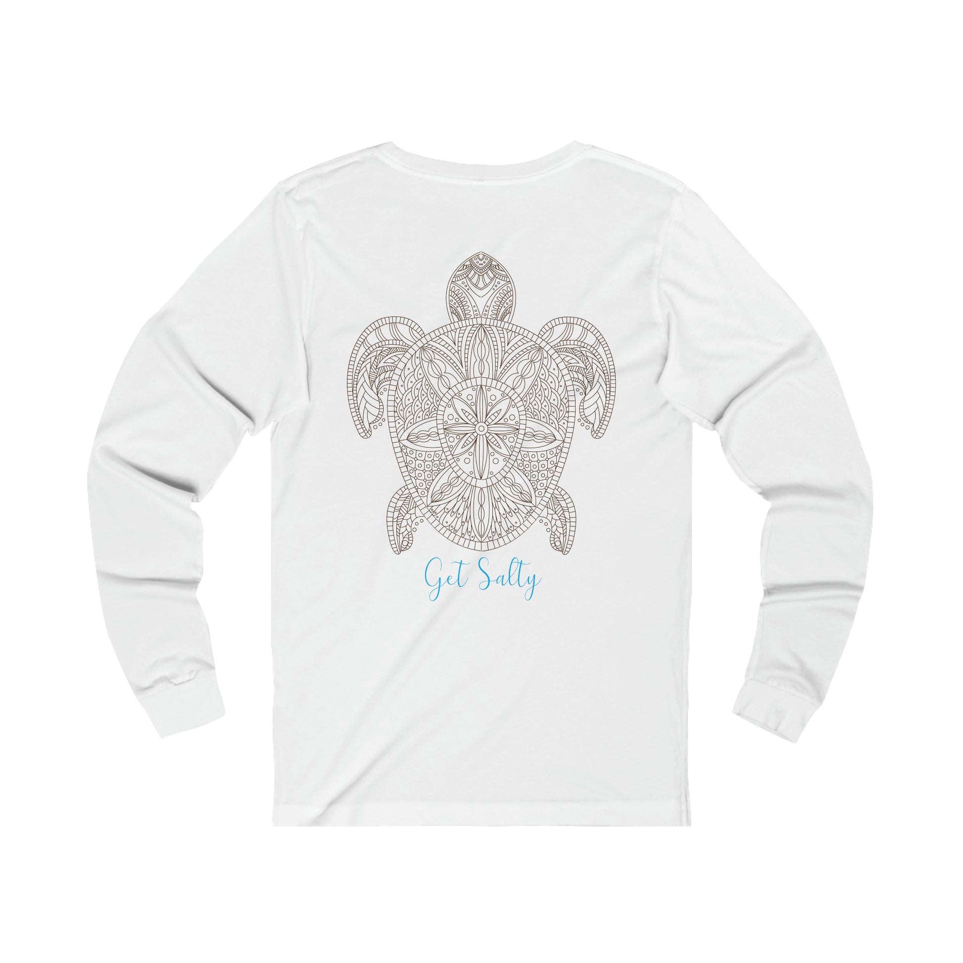 GET SALTY Ocean Life Turtle  -Super Soft - Jersey Long Sleeve Tee - OCEANE