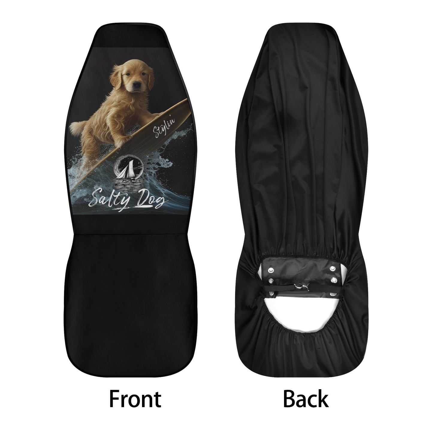 Salty Dog Beach Car Seat Cover Set - OCEANE