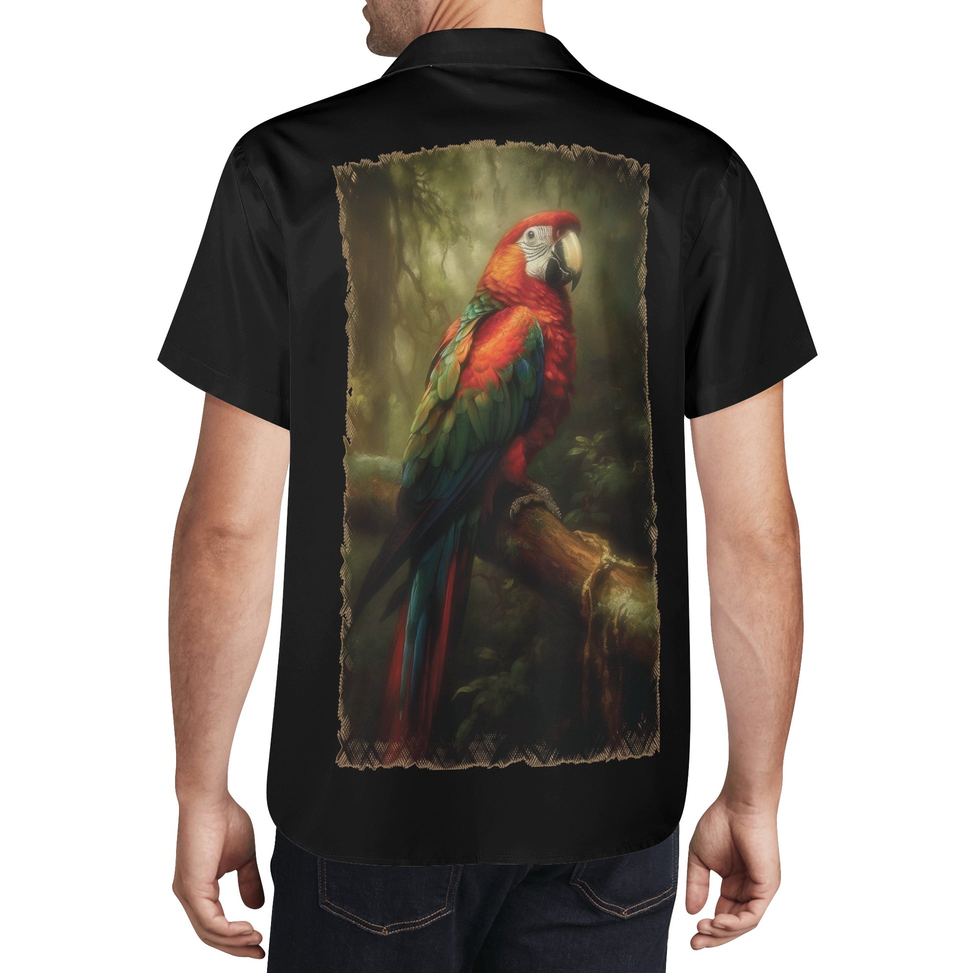 Mens Paradise Threads Hawaiian Casual Dress Shirt featuring Bird of Paradise - OCEANE