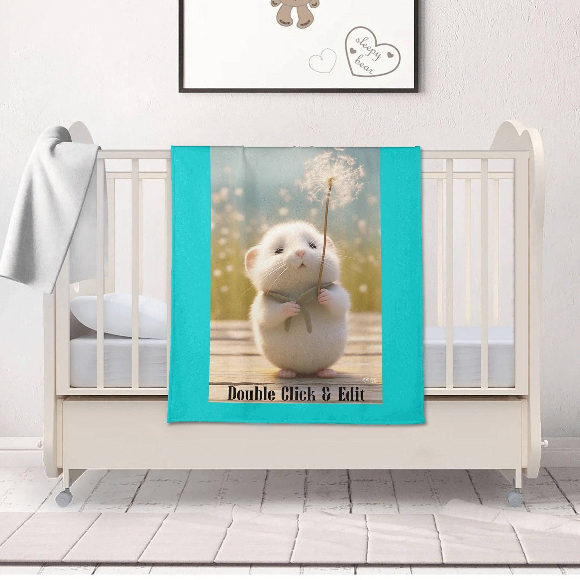 Baby & Kids Blanket Make a Wish Animal Pal Personalized  Warm & Adorable baby & kids blanket - OCEANE