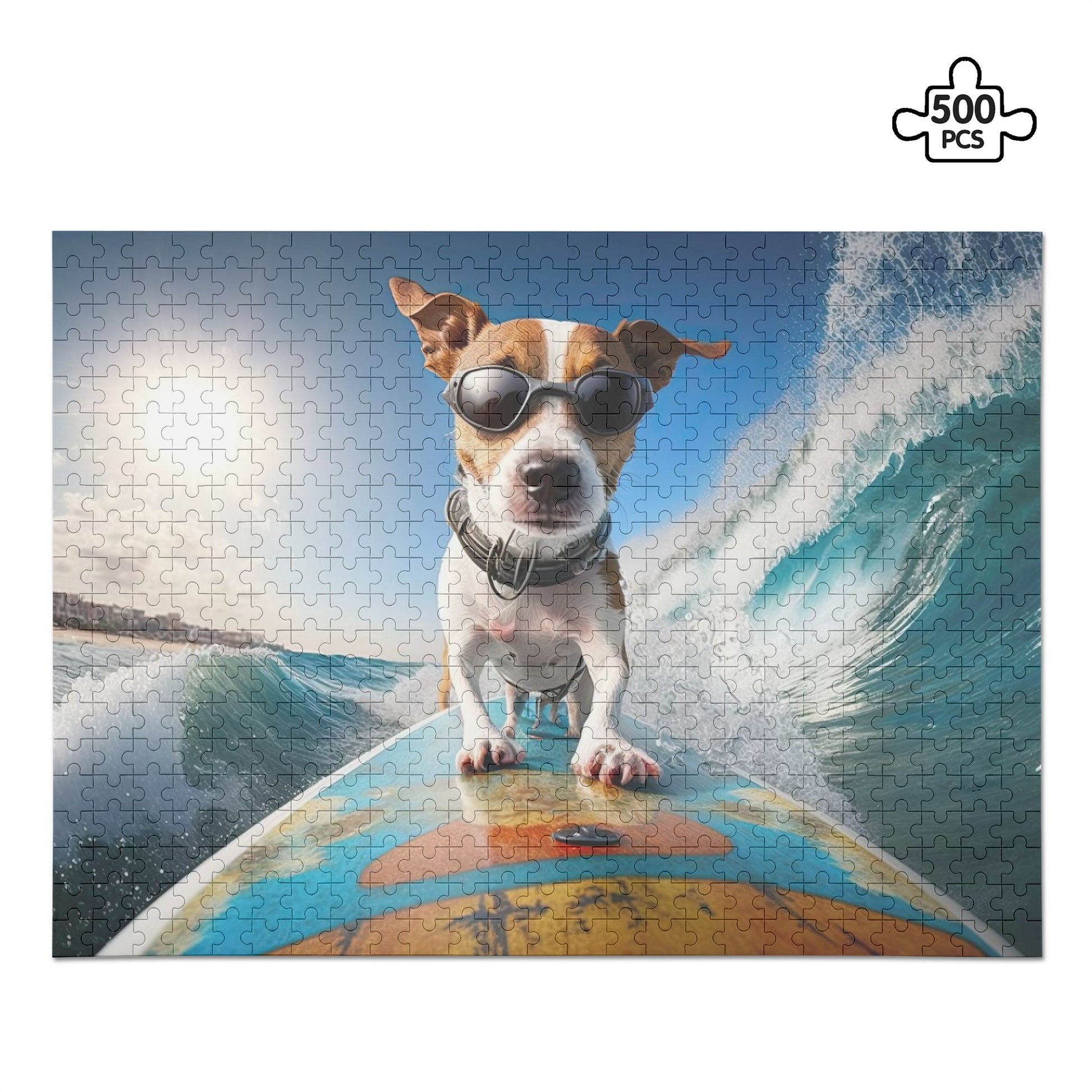 Personalized Pet Dog Picture Puzzle Jigsaw Game (500 Pcs) Choose your own pet, too! - OCEANE