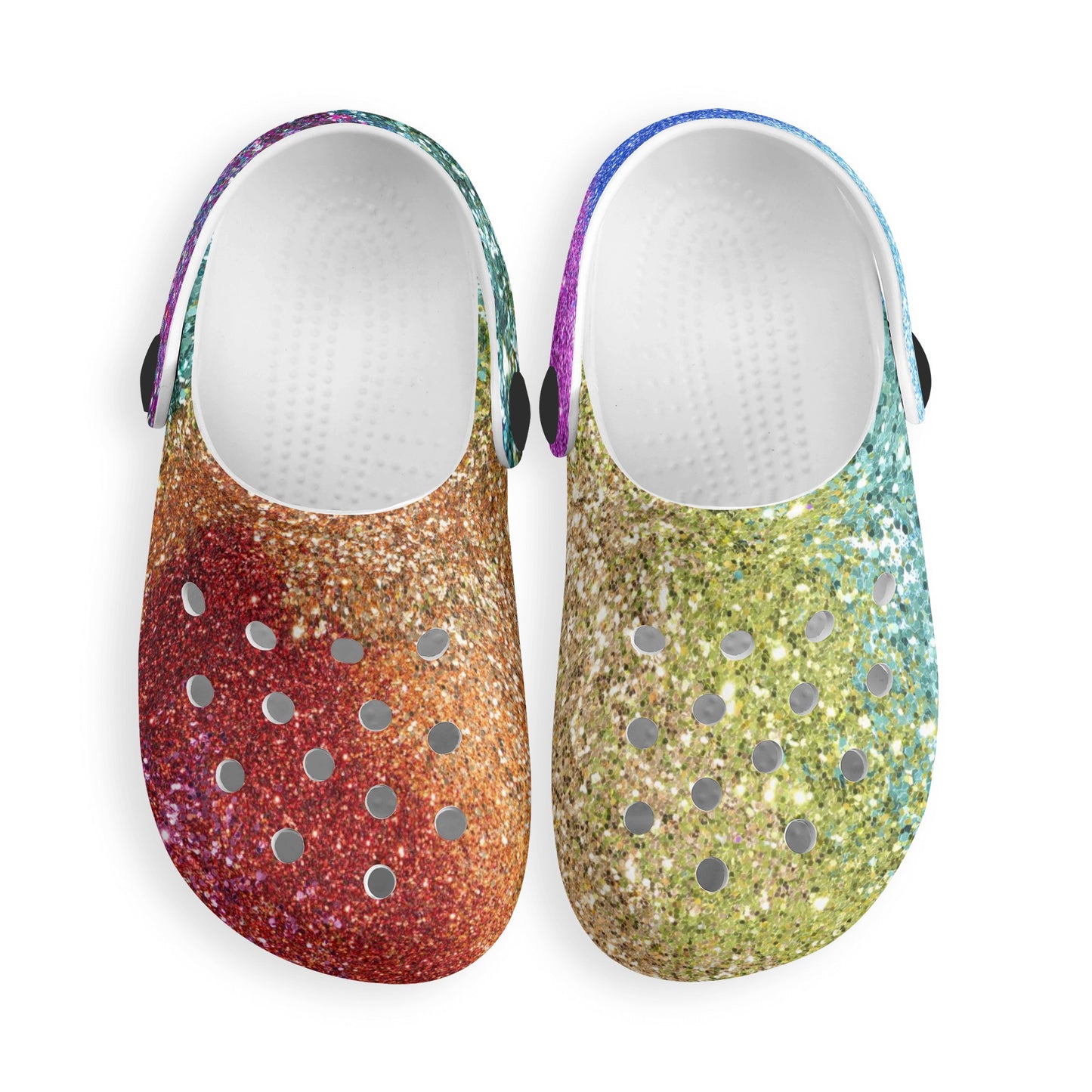 Kids Rainbow Sky Sparkle Clogs - OCEANE