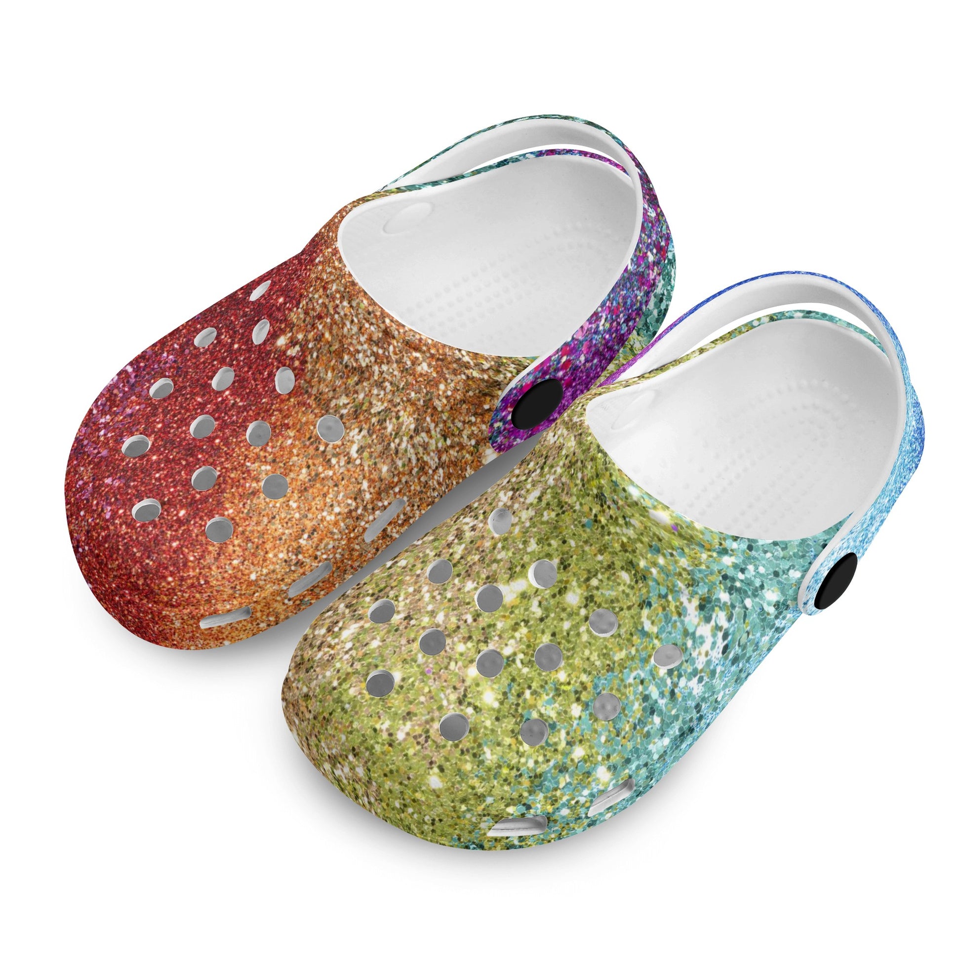 Kids Rainbow Sky Sparkle Clogs - OCEANE