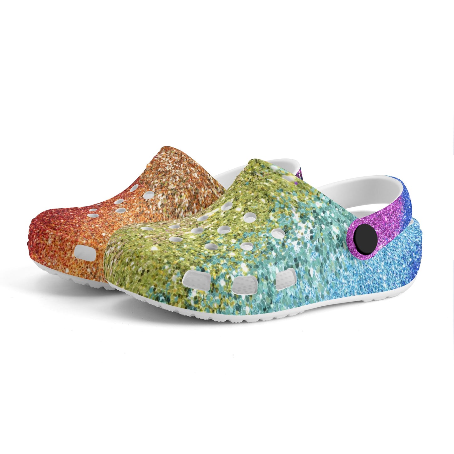 Kids Rainbow Sky Sparkle Clogs - OCEANE