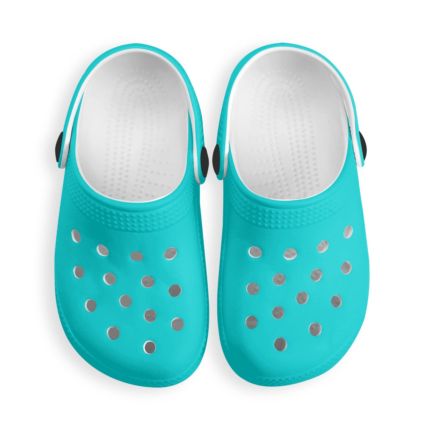 Kids Crocodile Clogs Everyday Play, Beach, and Activity Slip On Shoes in Teal, Tan, & Green - OCEANE