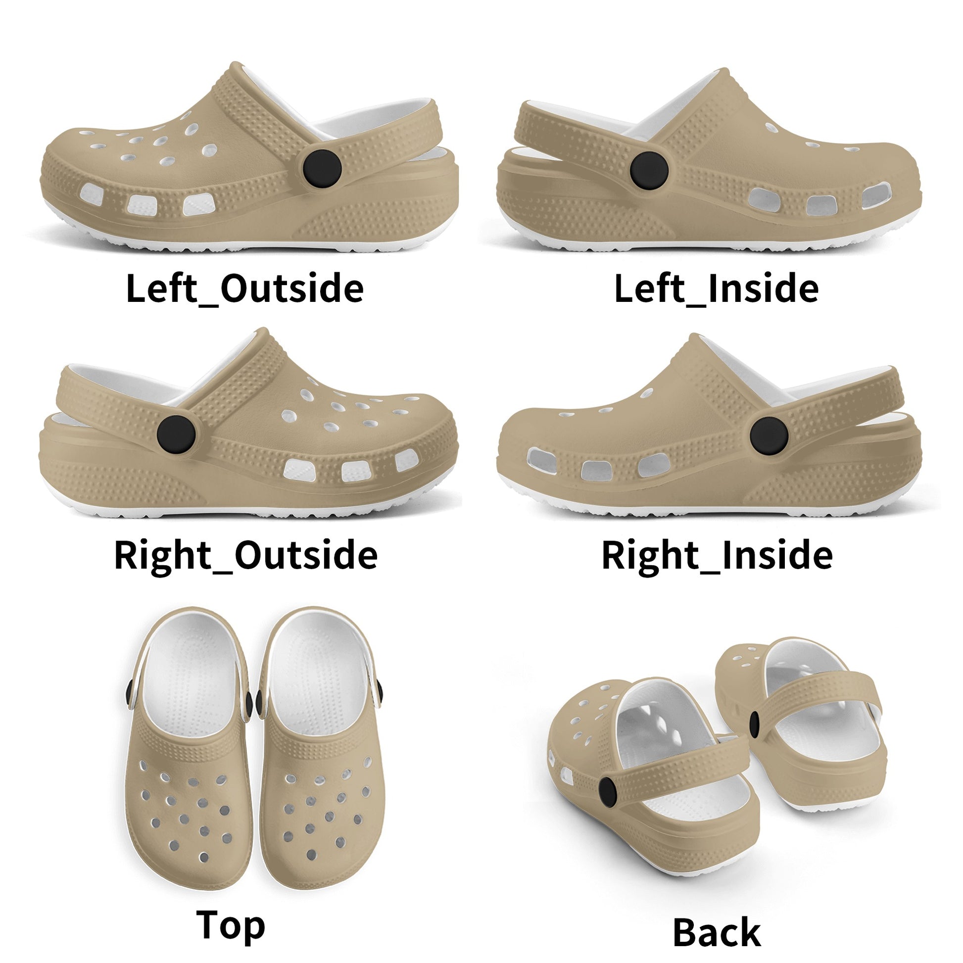 Kids Crocodile Clogs Everyday Play, Beach, and Activity Slip On Shoes in Teal, Tan, & Green - OCEANE