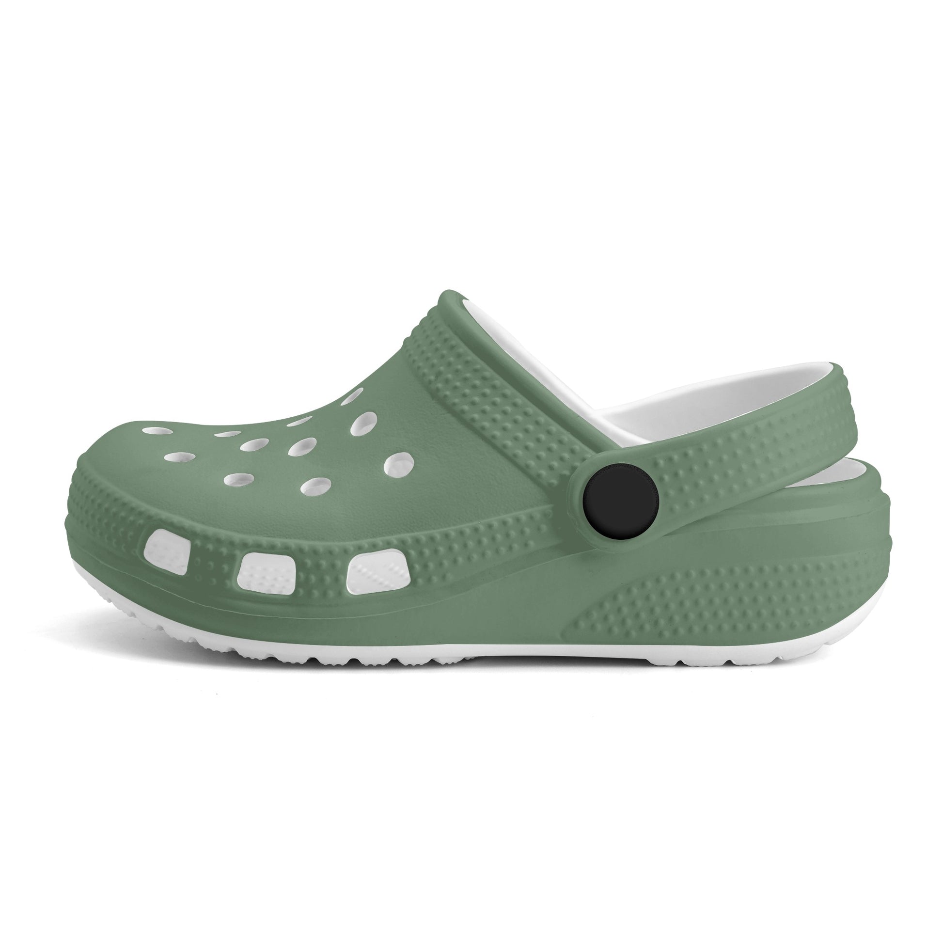 Kids Crocodile Clogs Everyday Play, Beach, and Activity Slip On Shoes in Teal, Tan, & Green - OCEANE