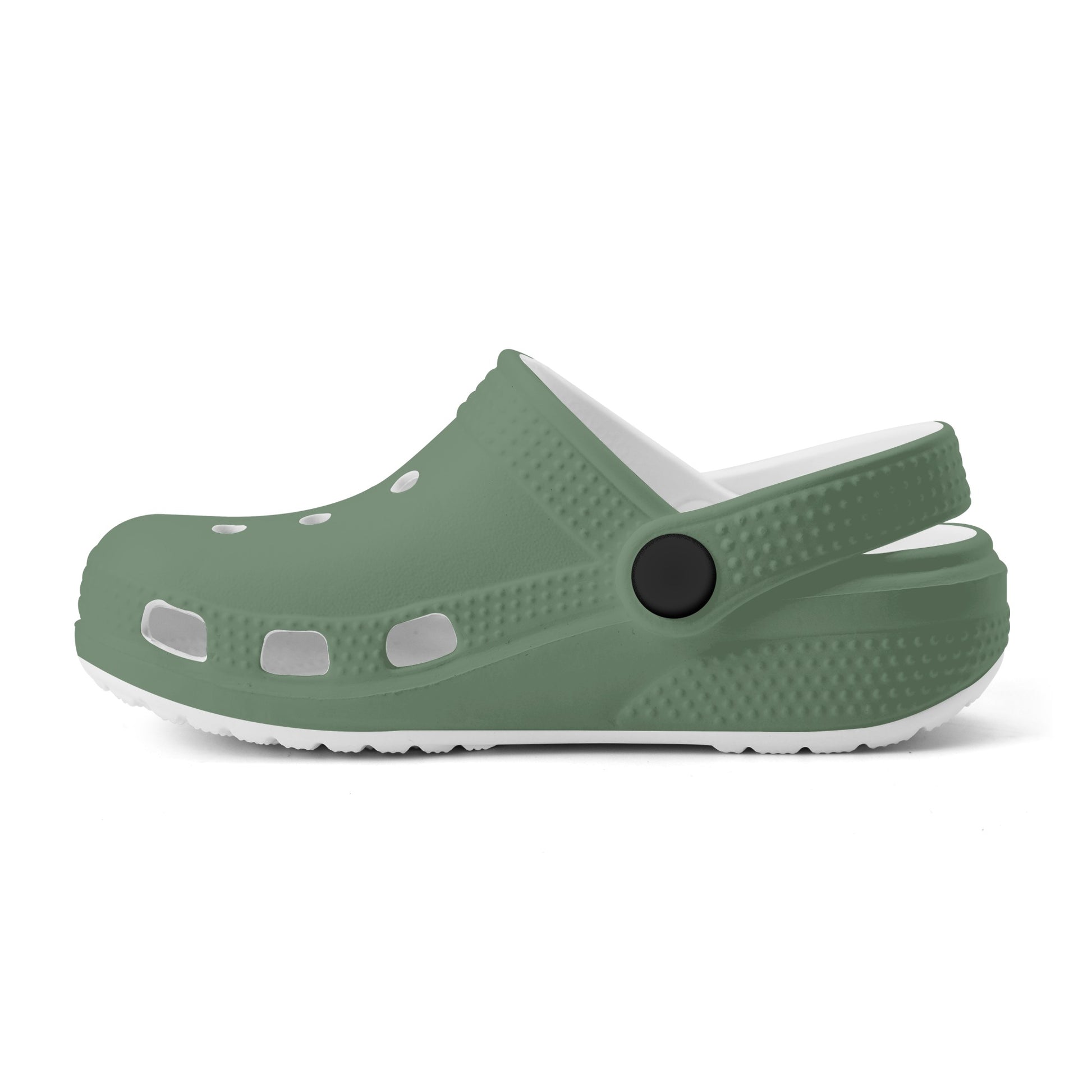 Kids Crocodile Clogs Everyday Play, Beach, and Activity Slip On Shoes in Teal, Tan, & Green - OCEANE