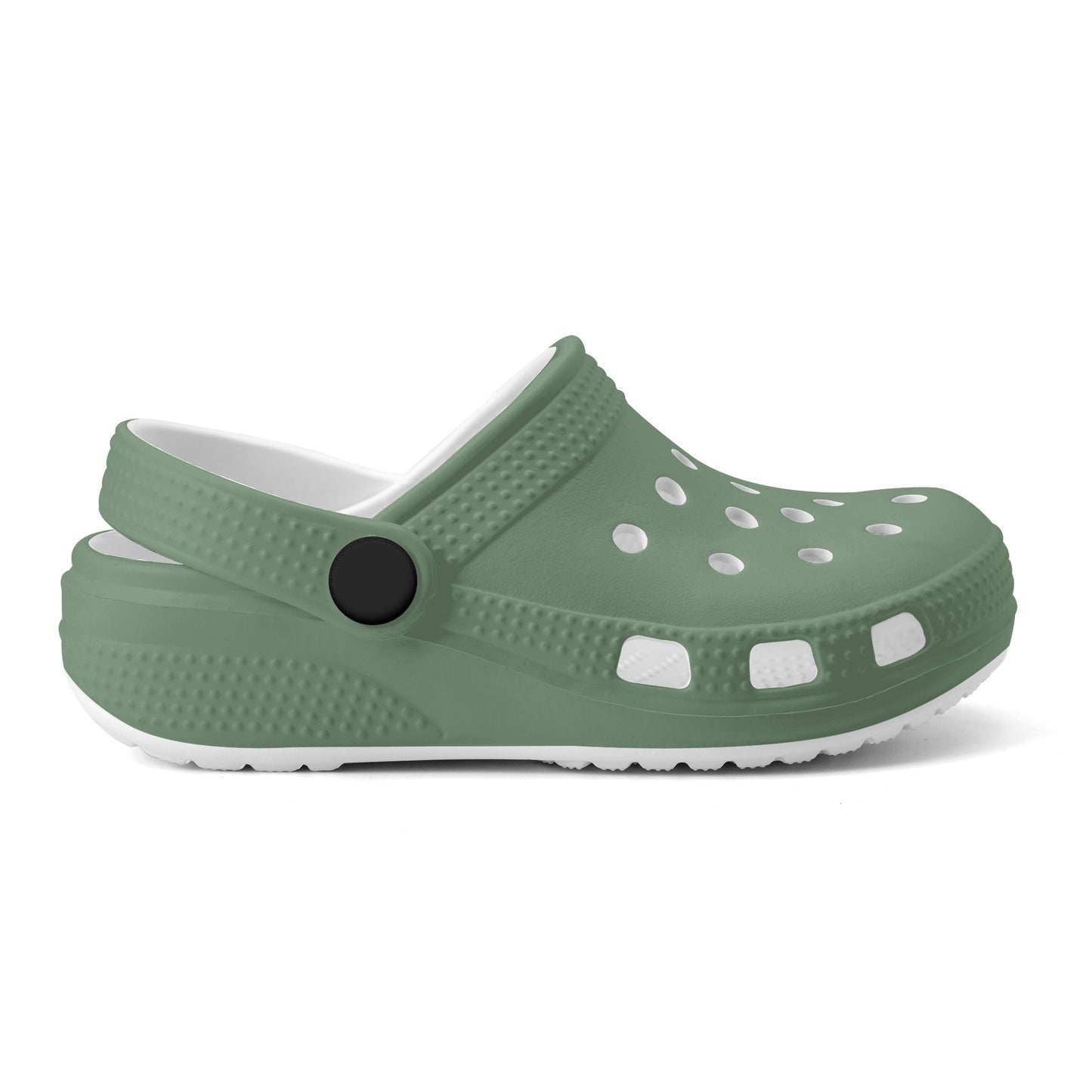 Kids Crocodile Clogs Everyday Play, Beach, and Activity Slip On Shoes in Teal, Tan, & Green - OCEANE