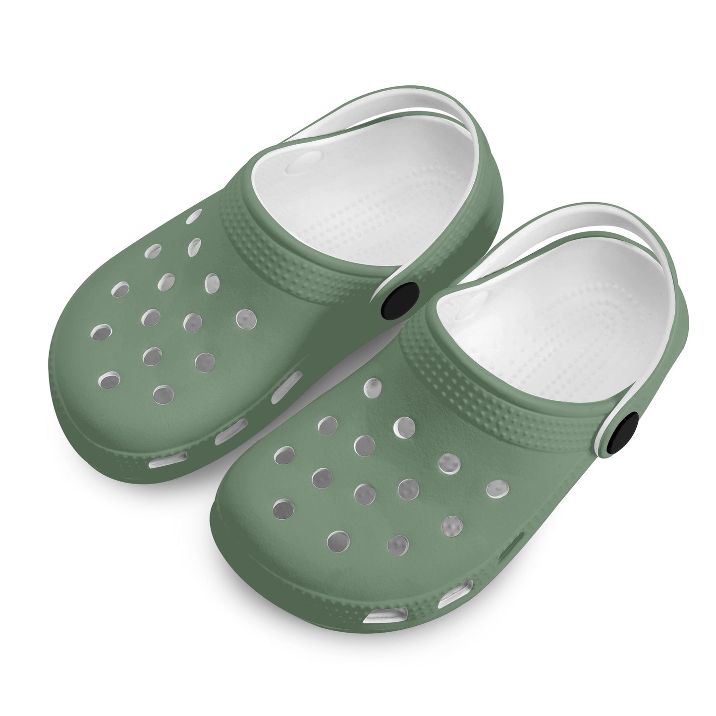 Kids Crocodile Clogs Everyday Play, Beach, and Activity Slip On Shoes in Teal, Tan, & Green - OCEANE