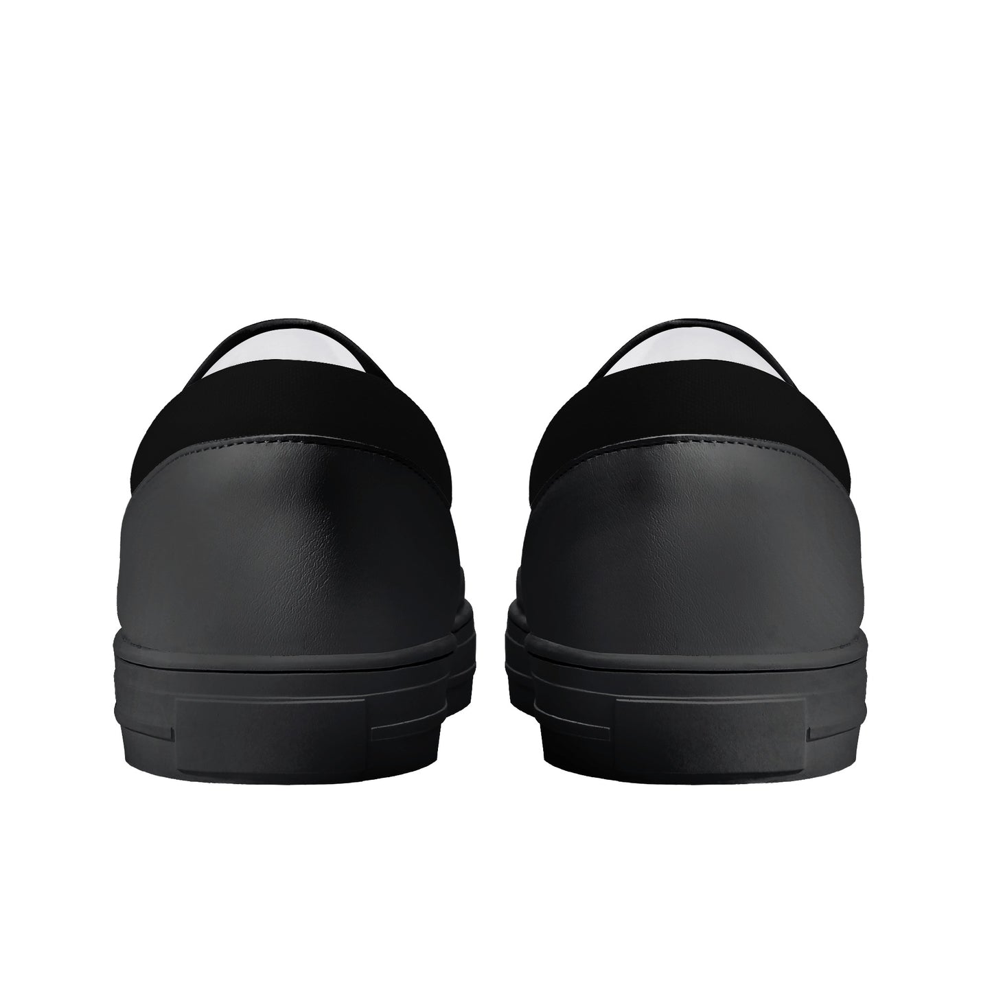 Kids Slip On Black Geometric Spiral Look Shoes - OCEANE