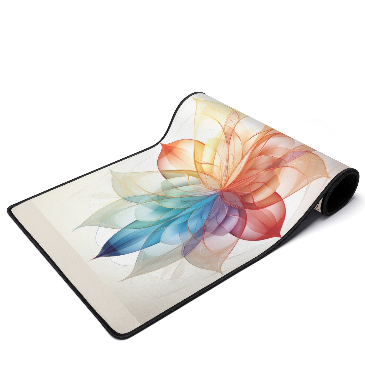 MANDALA FLOWER OF LIFE SACRED GEOMETRY Chakra White XL Mouse Mat for Computer & Office Décor