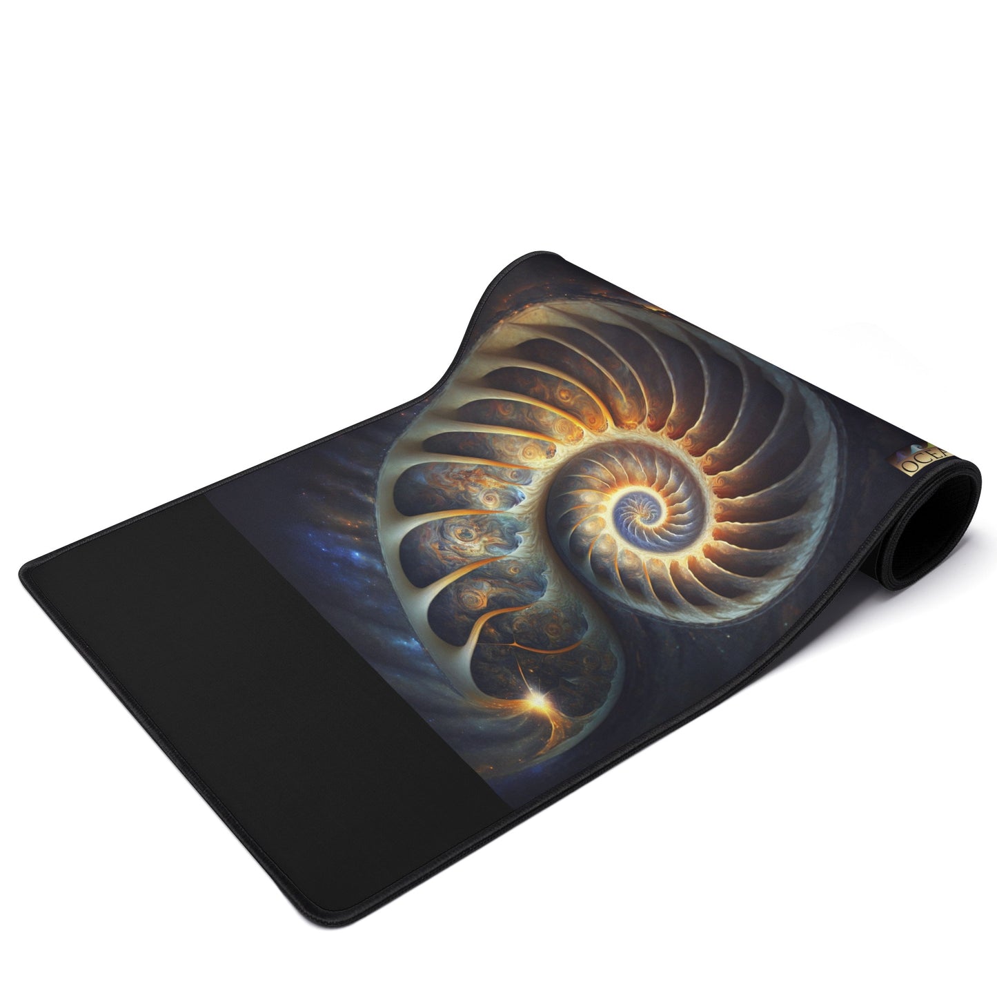 STAR GALAXY UNIVERSE FIBONACCI NAUTILUS SHELL XL Mouse Mat for Computer & Office Décor