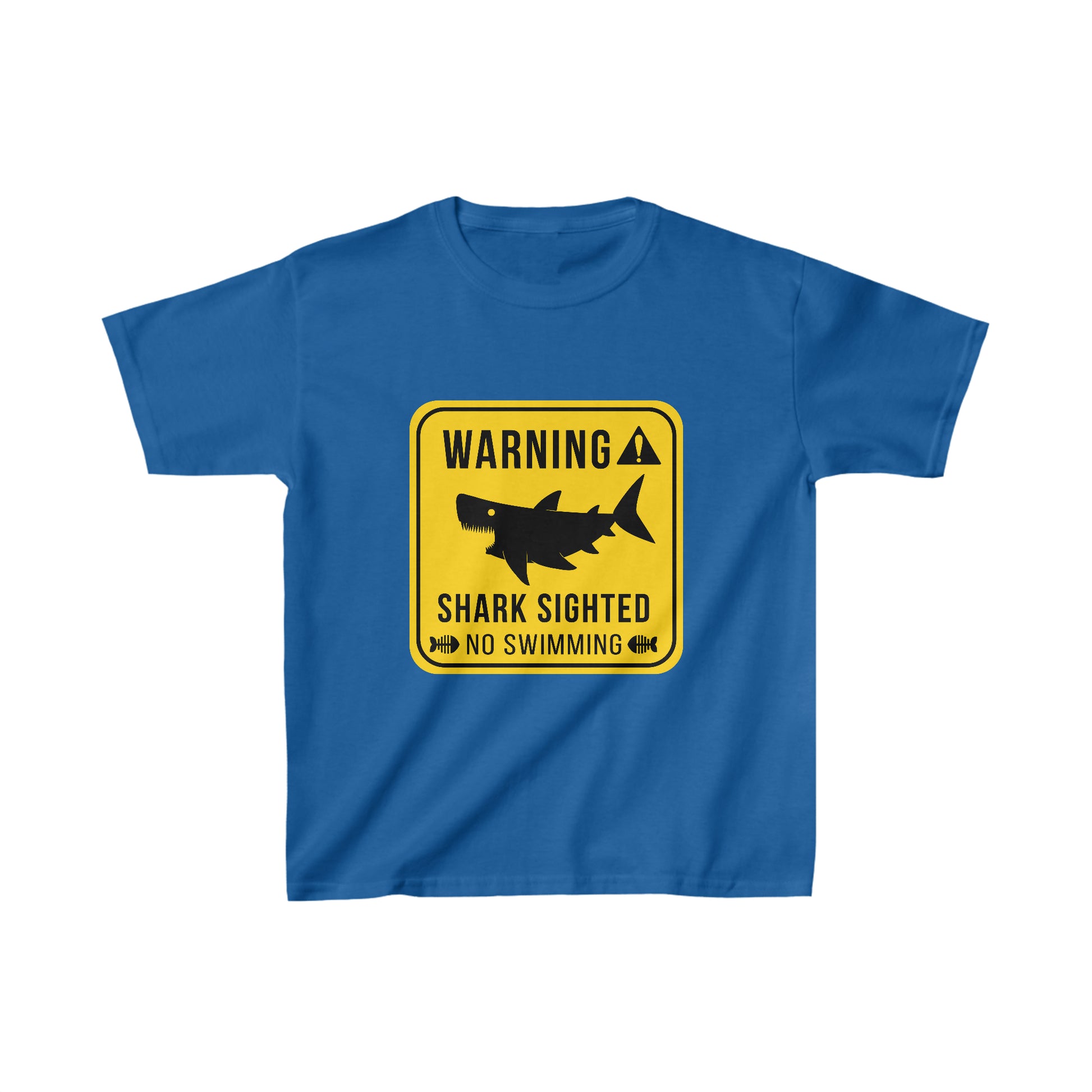 SHARK WARNING LITTLE FISH Kids Heavy Cotton™ Tee - OCEANE