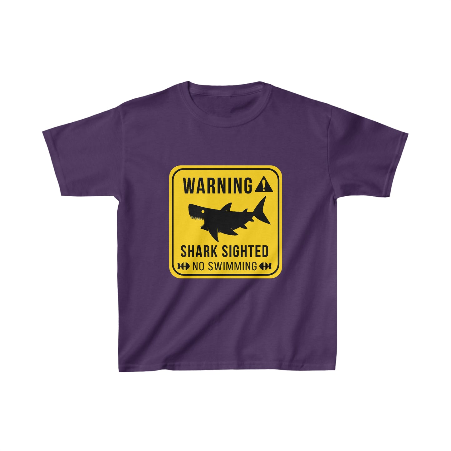 SHARK WARNING LITTLE FISH Kids Heavy Cotton™ Tee - OCEANE