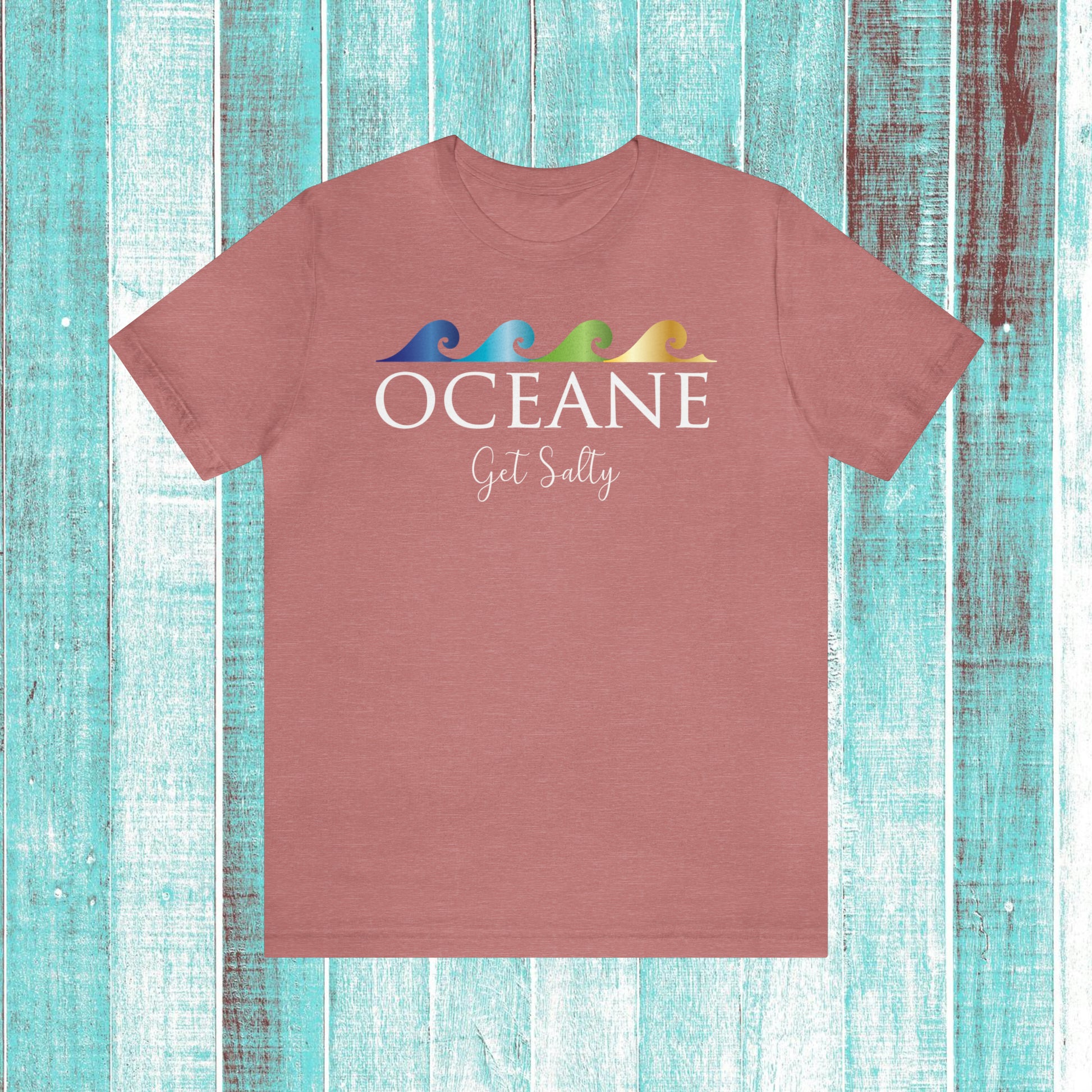 OCEANE ORIGINAL COLOR WAVE Get Salty Jersey Short Sleeve Tee - OCEANE