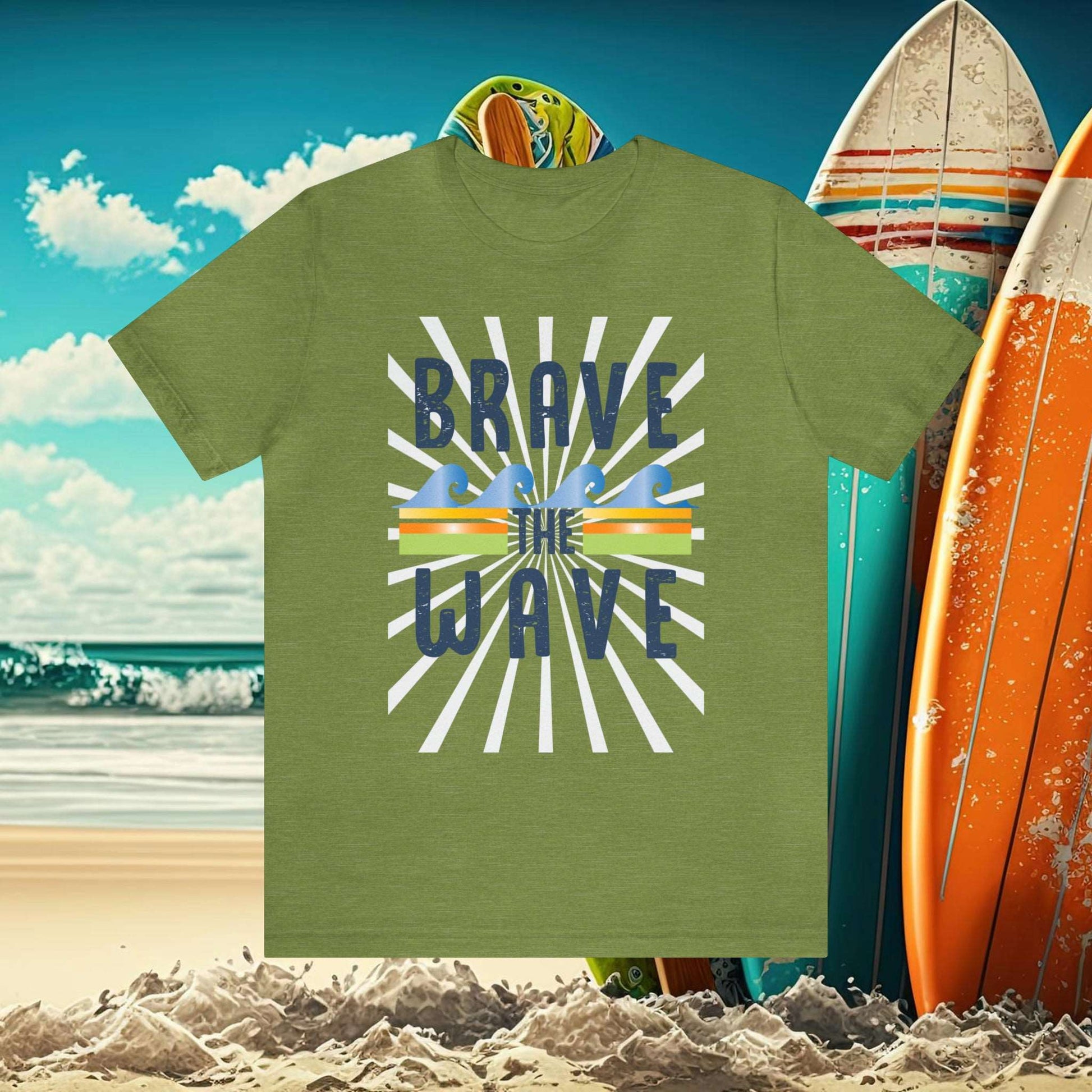 BRAVE THE WAVE Jersey Short Sleeve Tee - OCEANE