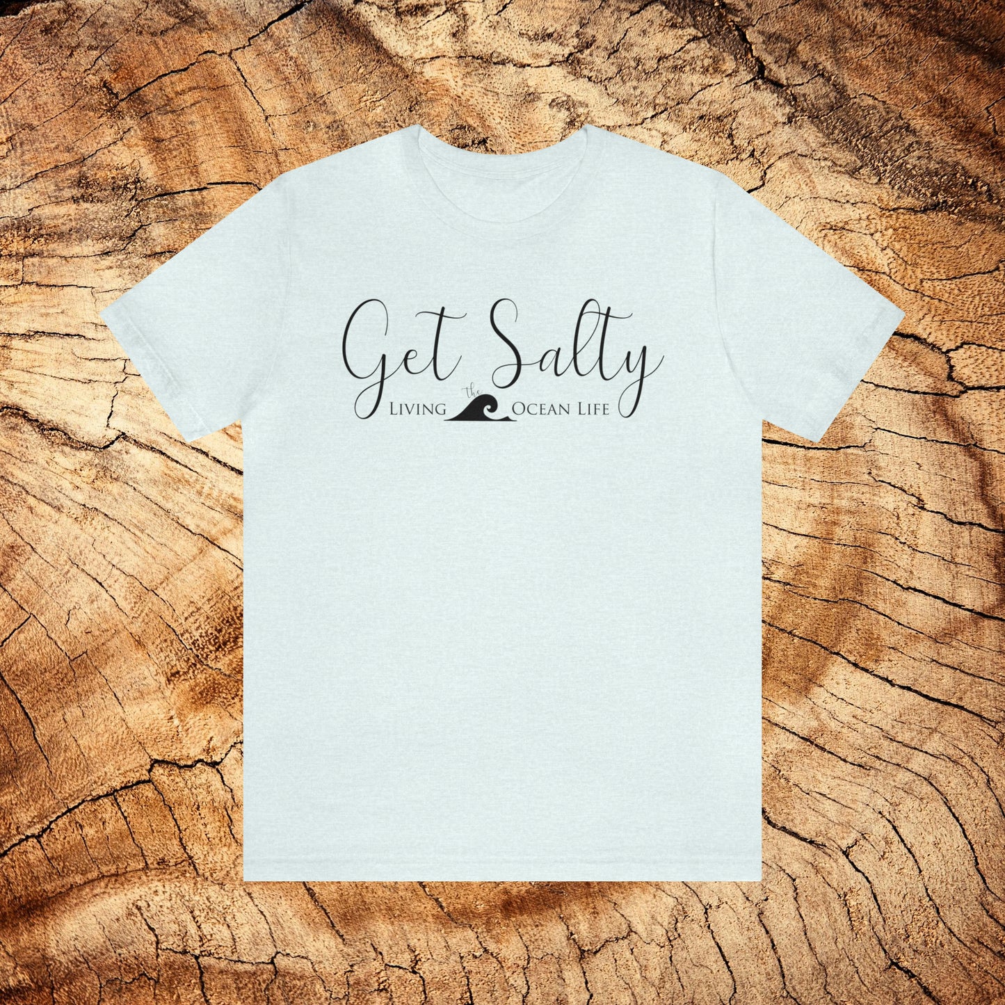 GET SALTY Living the Ocean Life KOA Fish Hook Super Soft Unisex Jersey Short Sleeve Tee - OCEANE