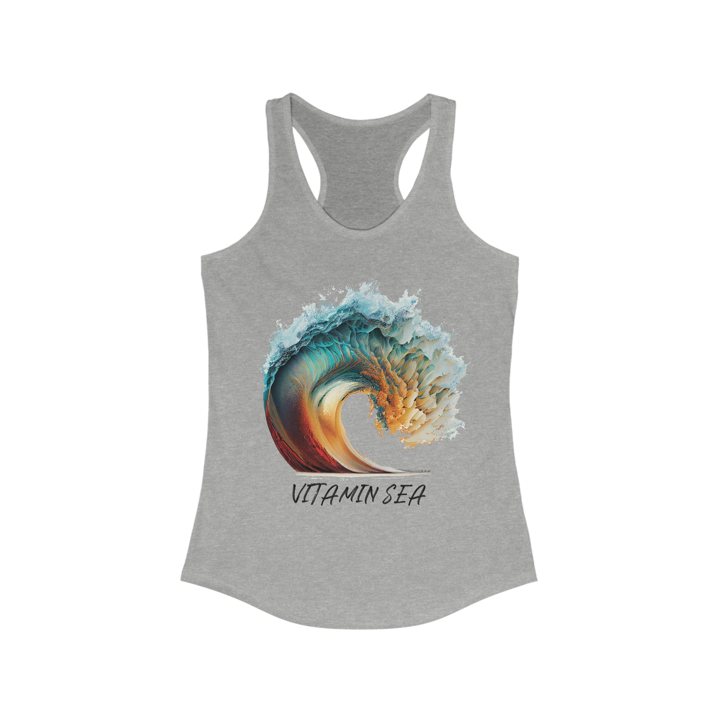 EPIC BEACH WAVE VITAMIN SEA Women's Ideal Racerback Tank - OCEANE