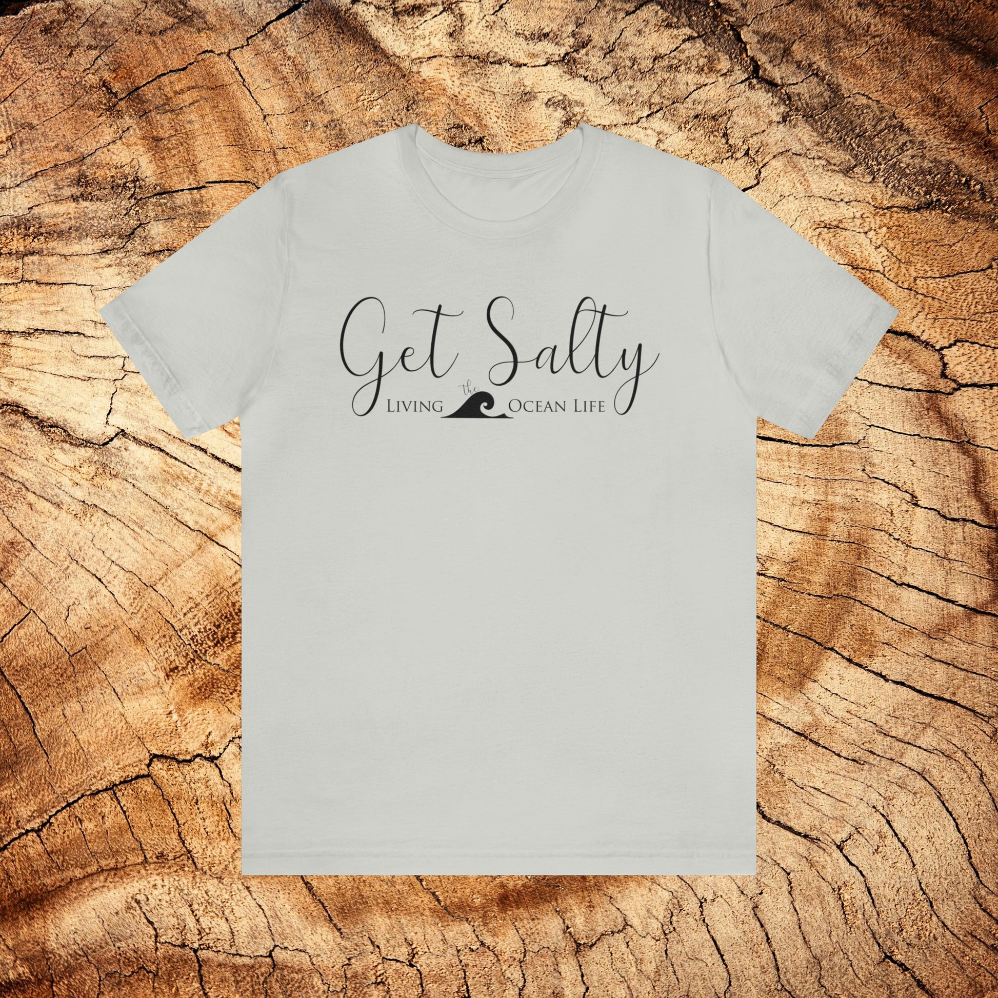 GET SALTY Living the Ocean Life KOA Fish Hook Super Soft Unisex Jersey Short Sleeve Tee - OCEANE